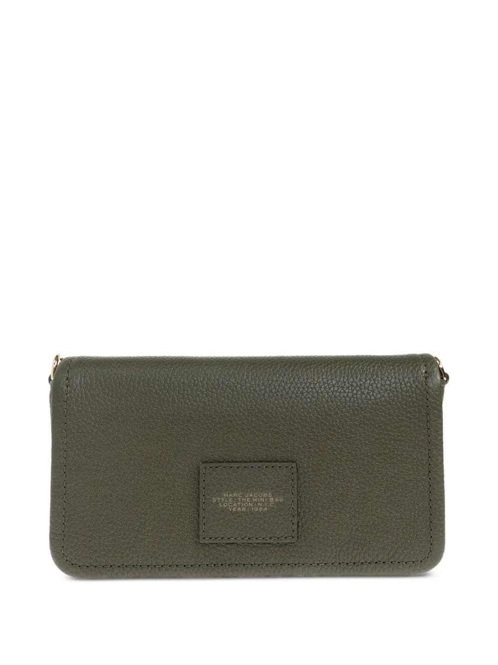 mini debossed-logo clutch bag