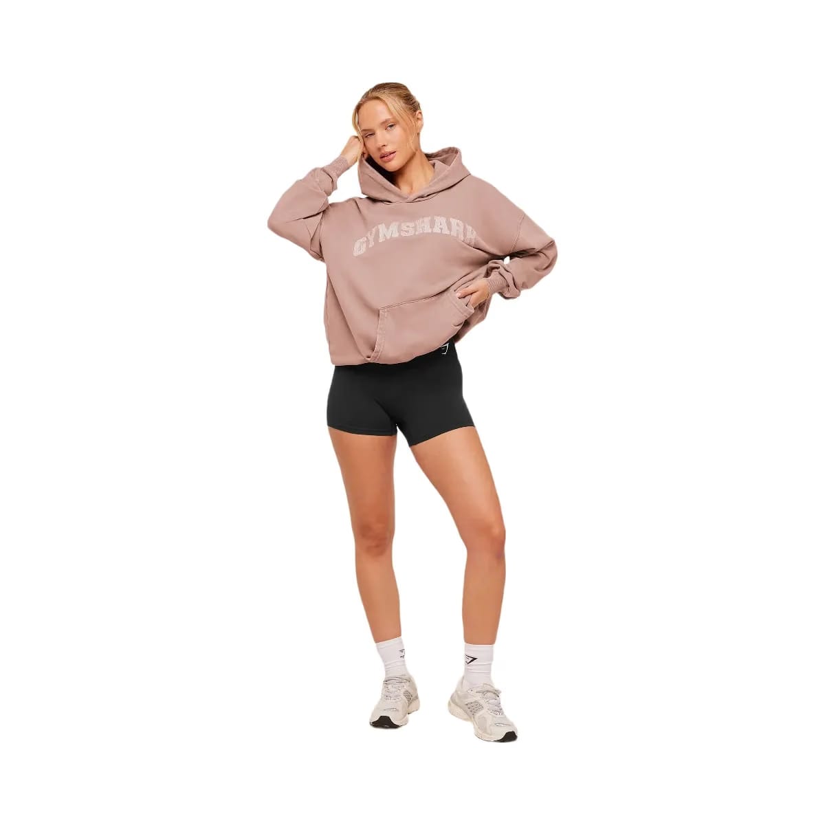 Gymshark Chainstitch Graphic Hoodie "Chestnut Pink Wash"