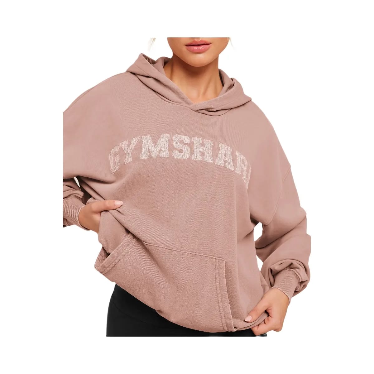 Gymshark Chainstitch Graphic Hoodie "Chestnut Pink Wash"