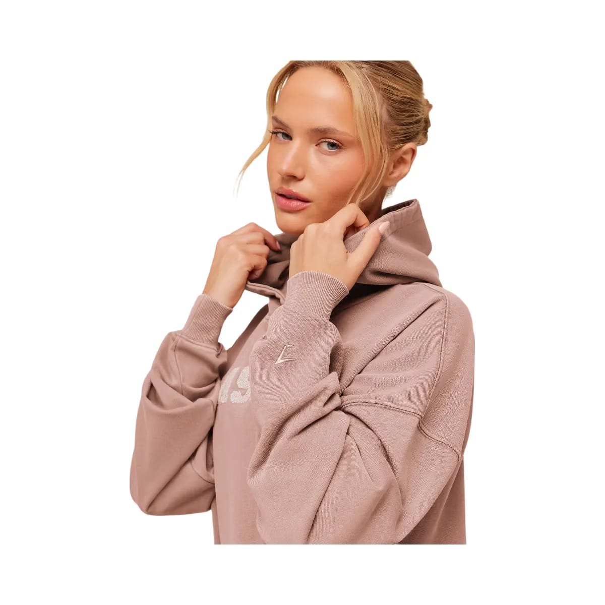 Gymshark Chainstitch Graphic Hoodie "Chestnut Pink Wash"
