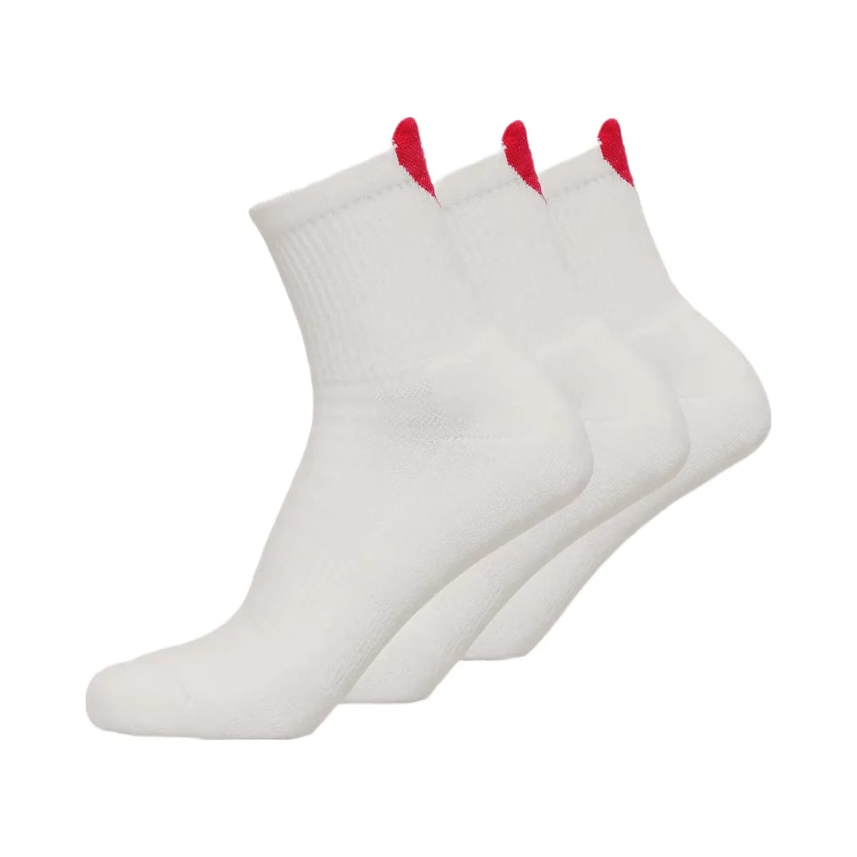 Gymshark Heart Graphic Midi Socks 3pk "GS White"