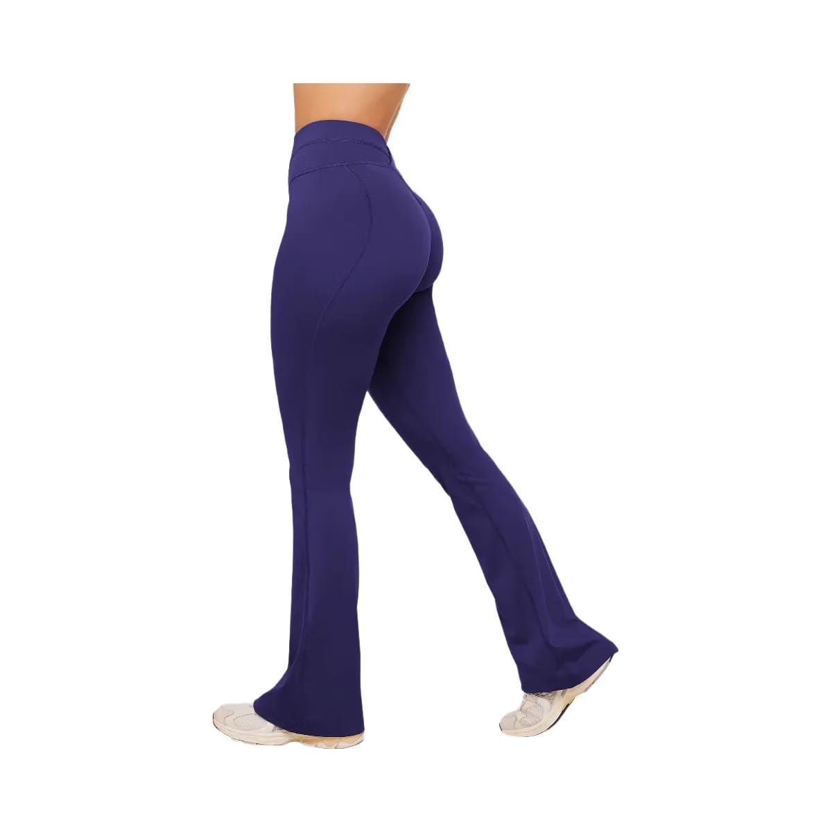 Gymshark Crossover Back Flared Leggings "Indigo Purple"