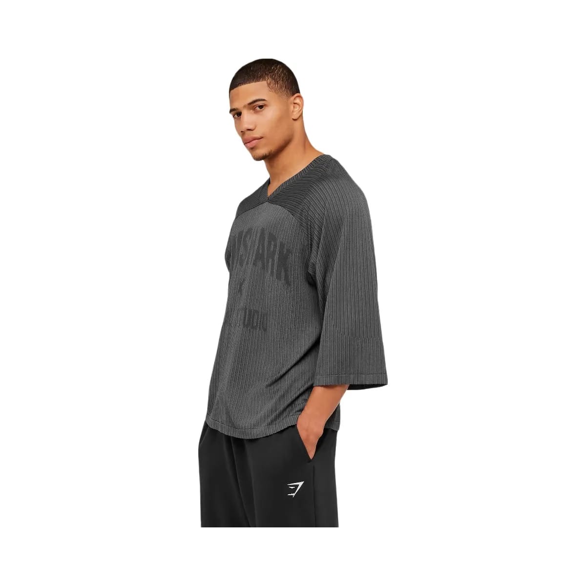 Gymshark x Saalt Studios Seamless Jersey "GS Asphalt Grey GS Pitch Grey"