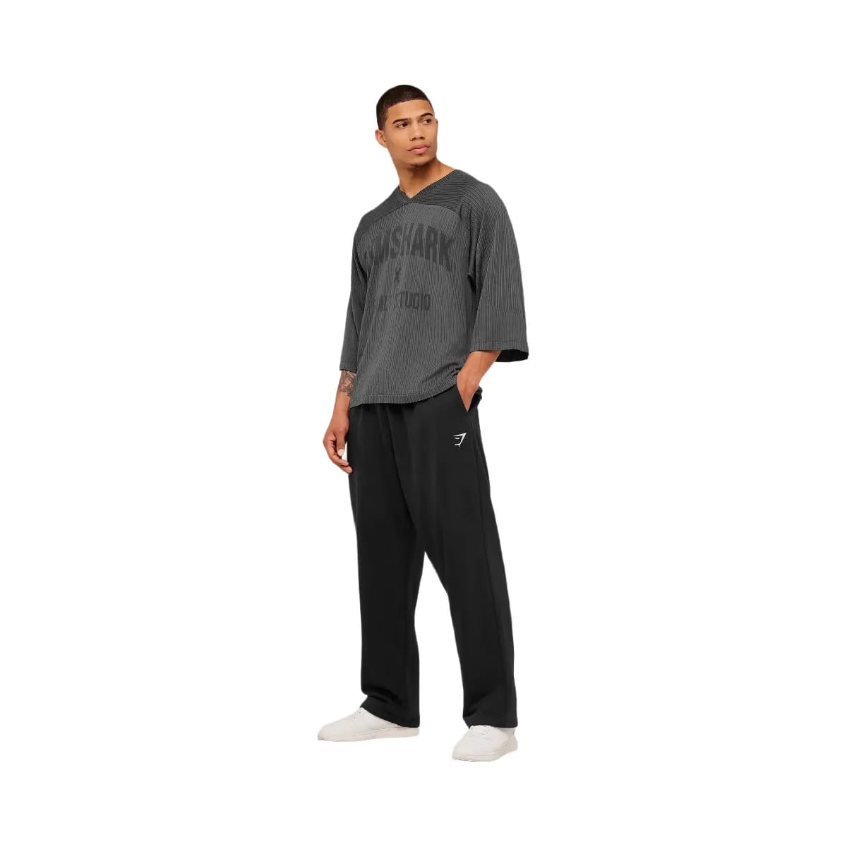 Gymshark x Saalt Studios Seamless Jersey "GS Asphalt Grey GS Pitch Grey"