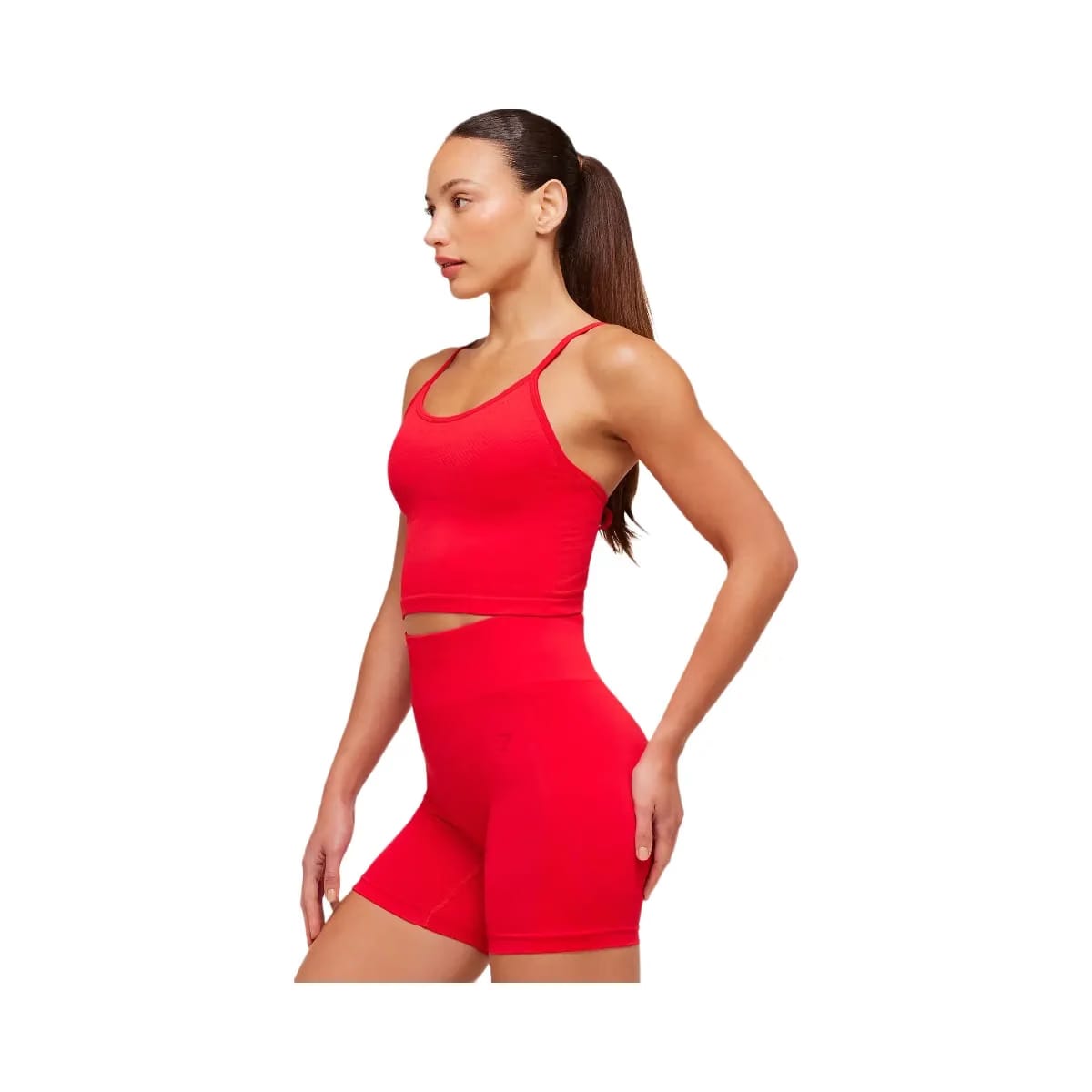 Gymshark Energise Seamless Crop Top "Athletic Red"