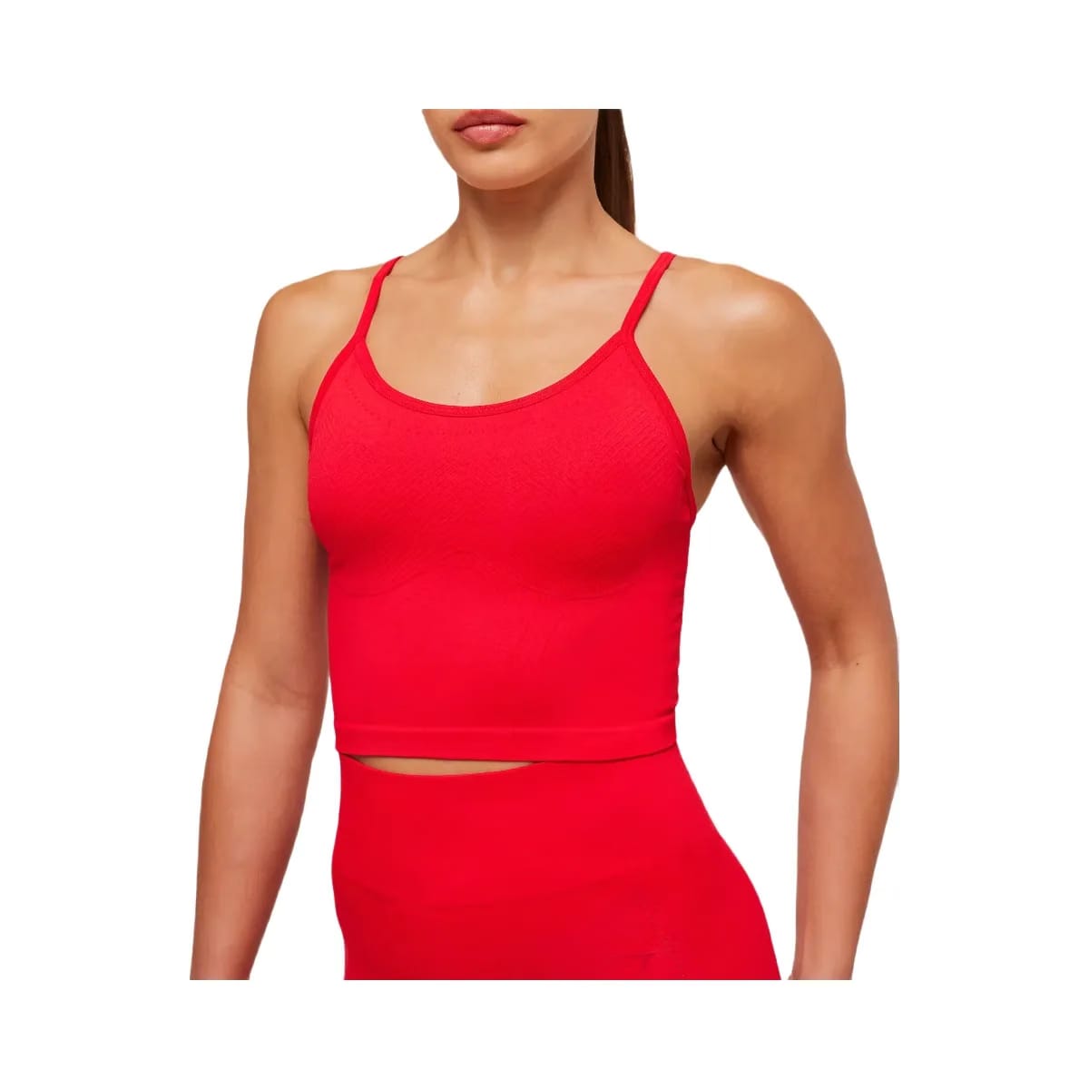 Gymshark Energise Seamless Crop Top "Athletic Red"