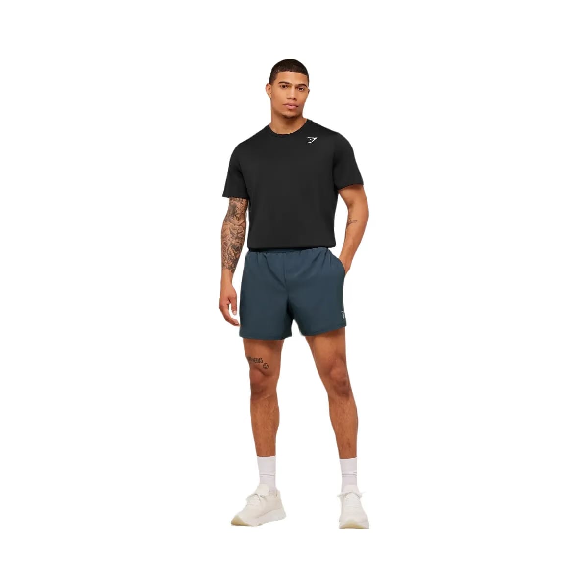 Gymshark Arrival Contrast Shorts "Stealth Blue Flow Blue"
