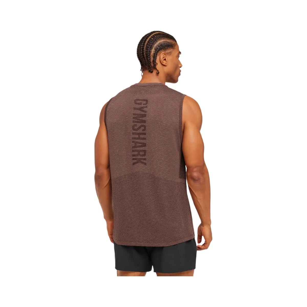 Gymshark Lightweight Seamless Tank "Soft Brown Marl"