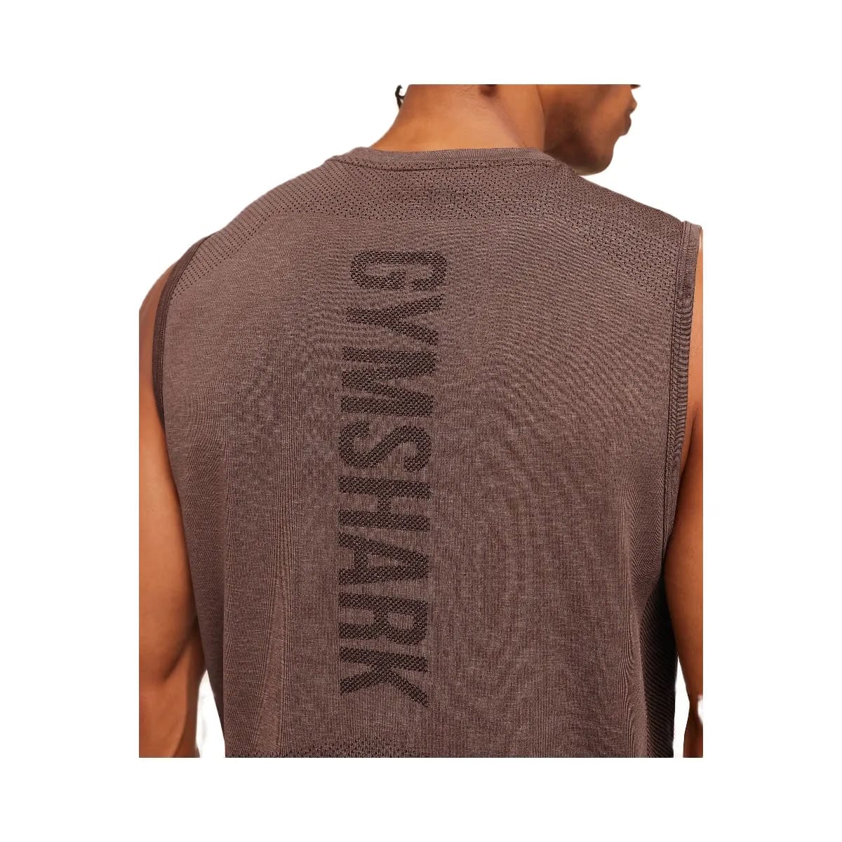 Gymshark Lightweight Seamless Tank "Soft Brown Marl"