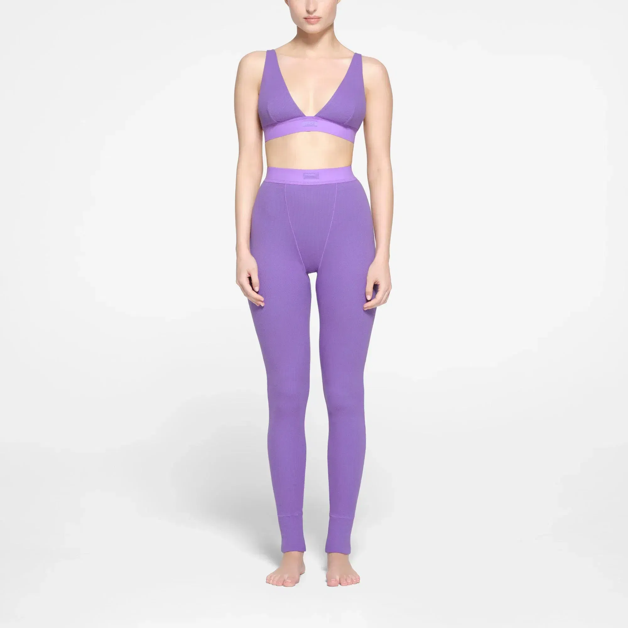 Skims Cotton Rib Legging Ultra Violet