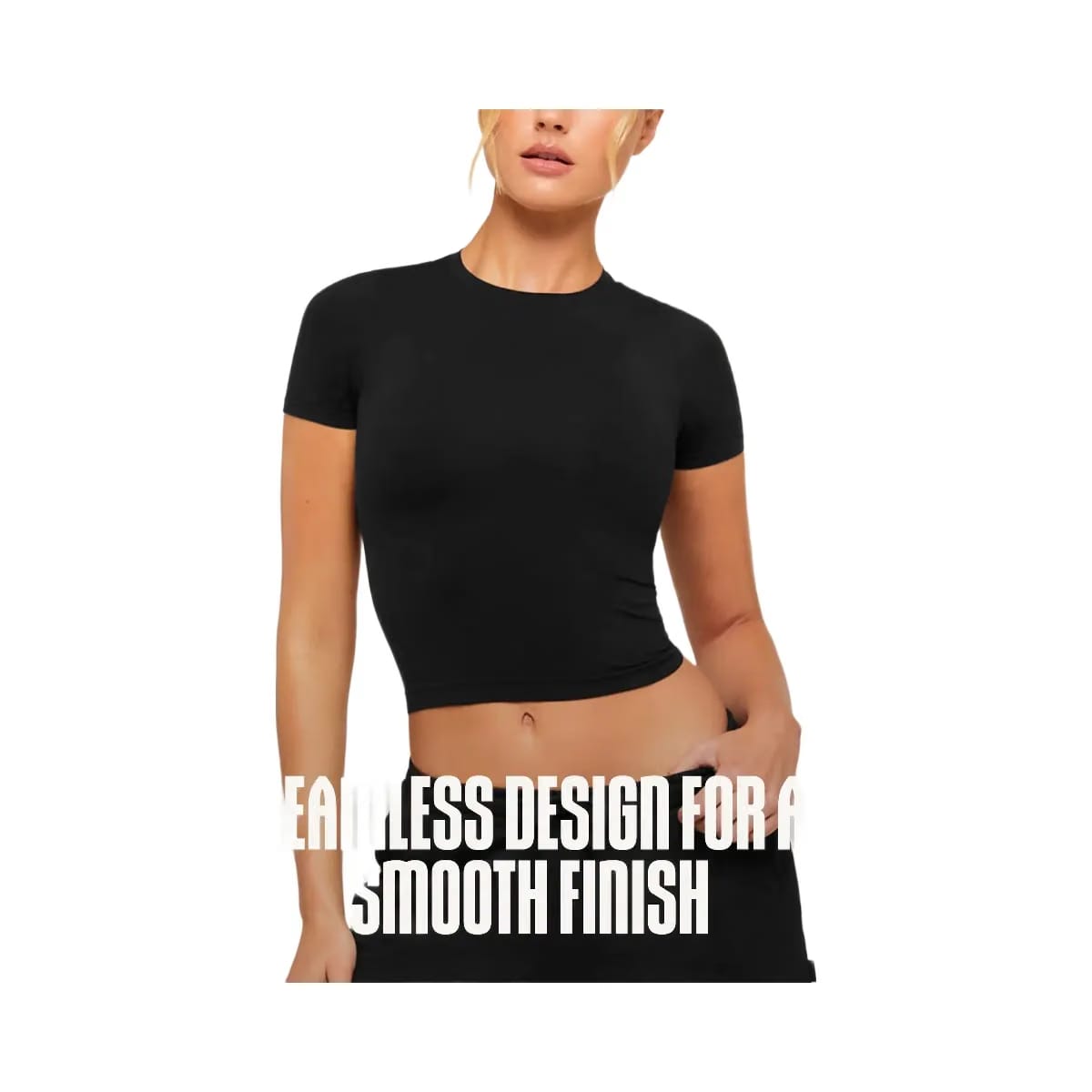 Gymshark FeatherForm Short Sleeve T-Shirt "Black"