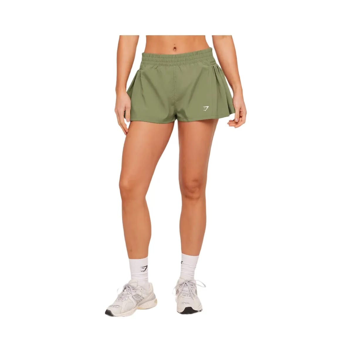 Gymshark Flutter Woven Shorts "GS Grounded Green"