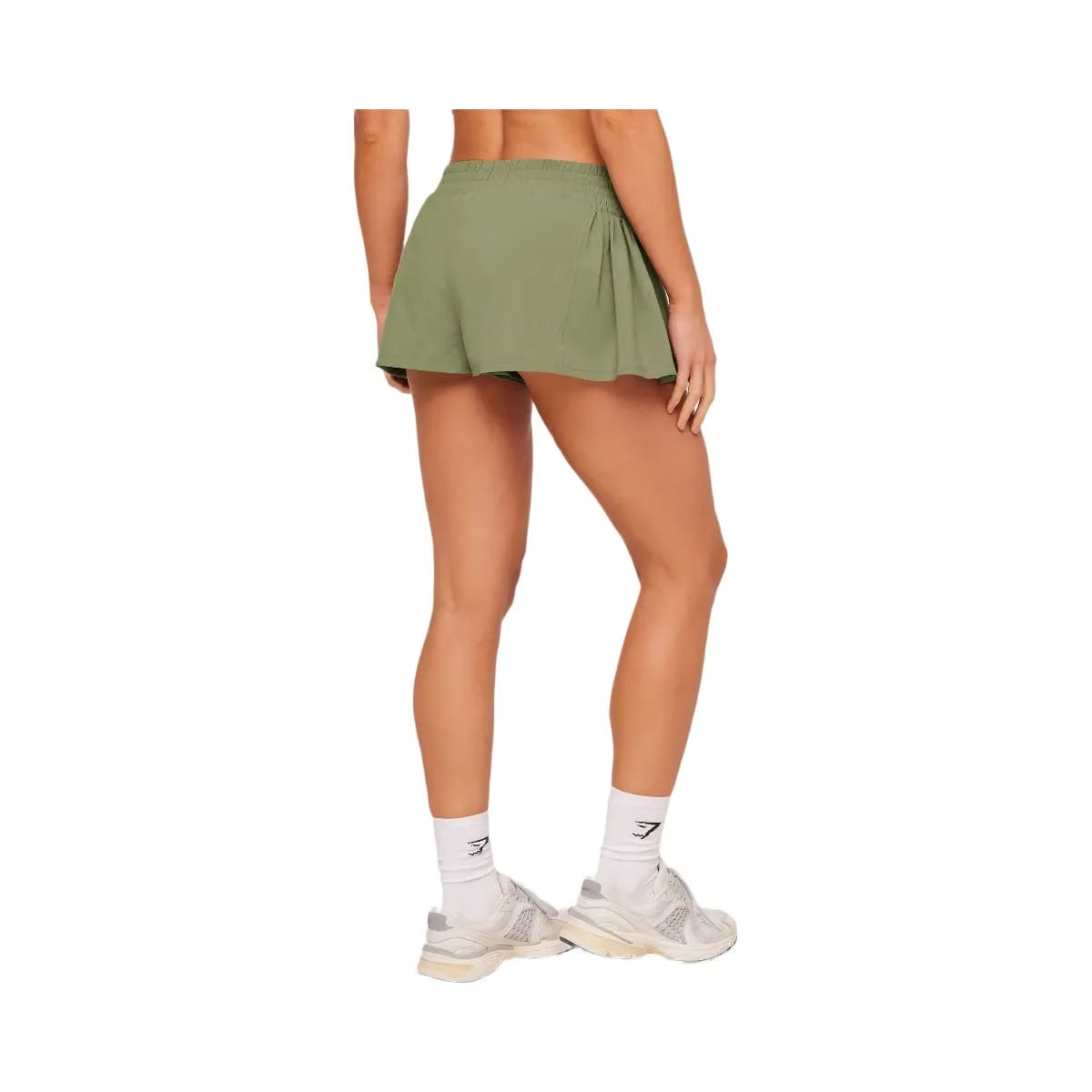 Gymshark Flutter Woven Shorts "GS Grounded Green"