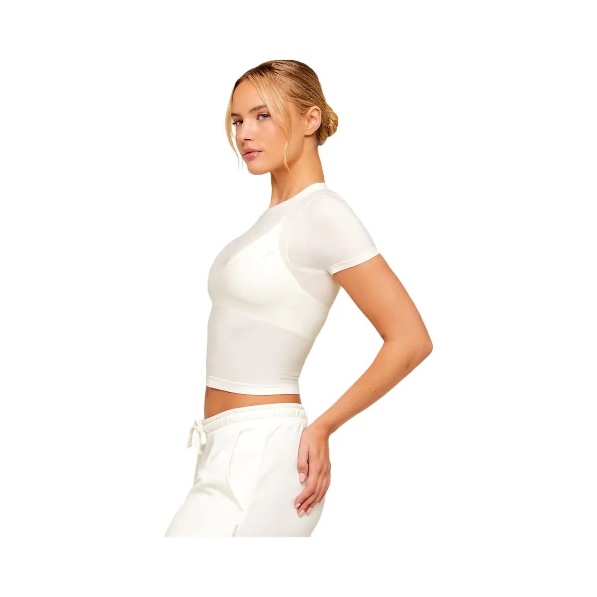 Gymshark FeatherForm Short Sleeve T-Shirt "Soft White"