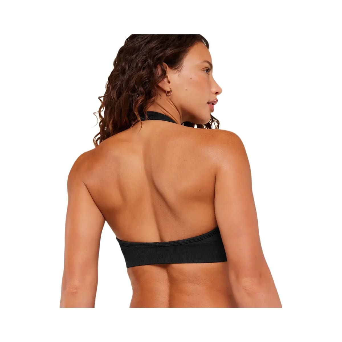Gymshark Steel Seamless Halter Neck Bra "GS Black"