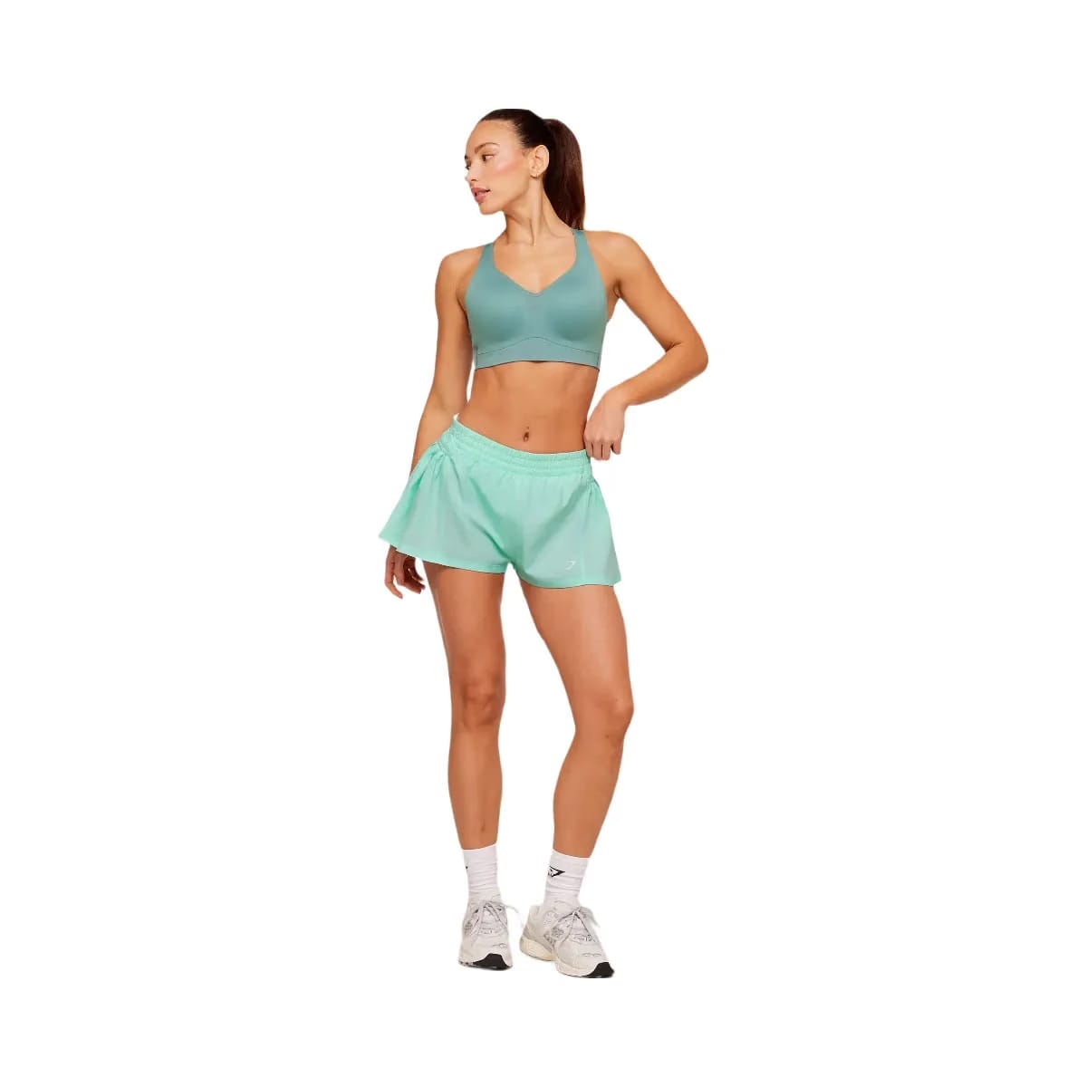 Gymshark Flutter Woven Shorts "Pop Turquoise"