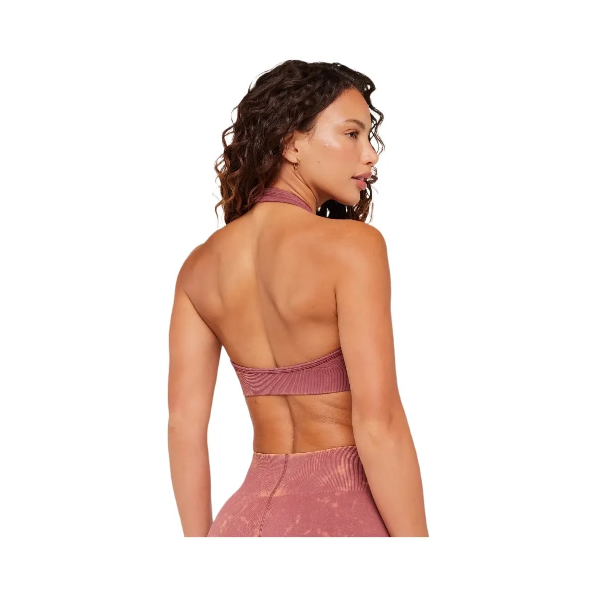Gymshark Steel Seamless Halter Neck Bra "GS Reset Pink"