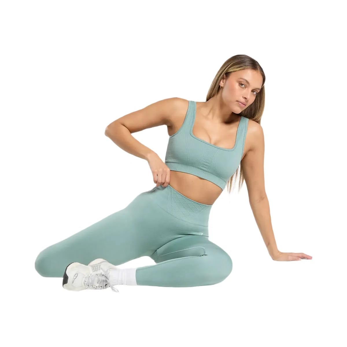 Gymshark Corset Seamless Sports Bra "Celeste Blue"