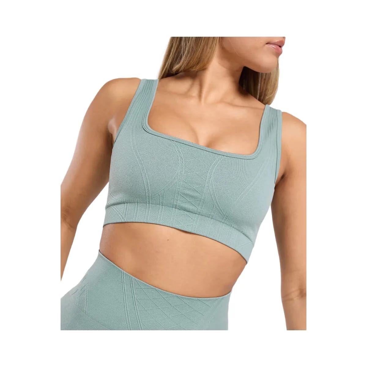 Gymshark Corset Seamless Sports Bra "Celeste Blue"