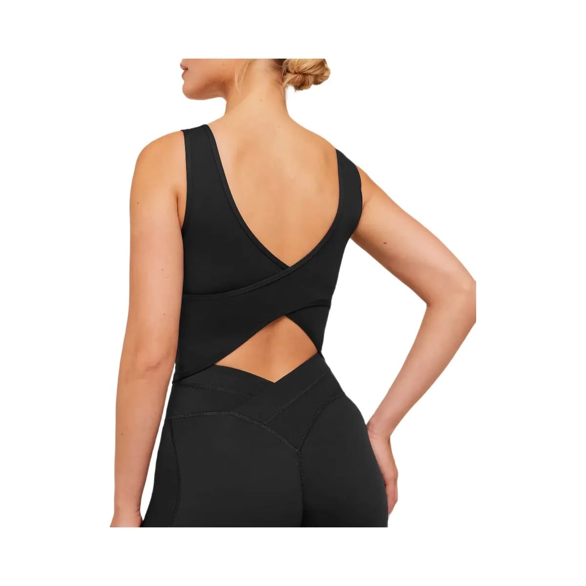 Gymshark Crossover Back Tank "Black"