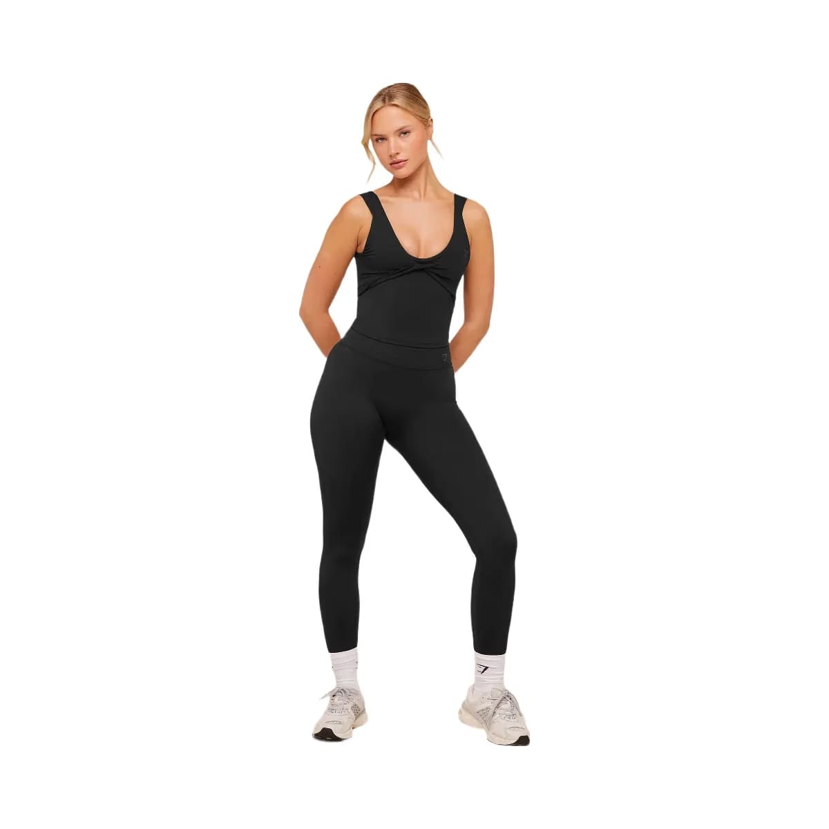 Gymshark Crossover Back Tank "Black"