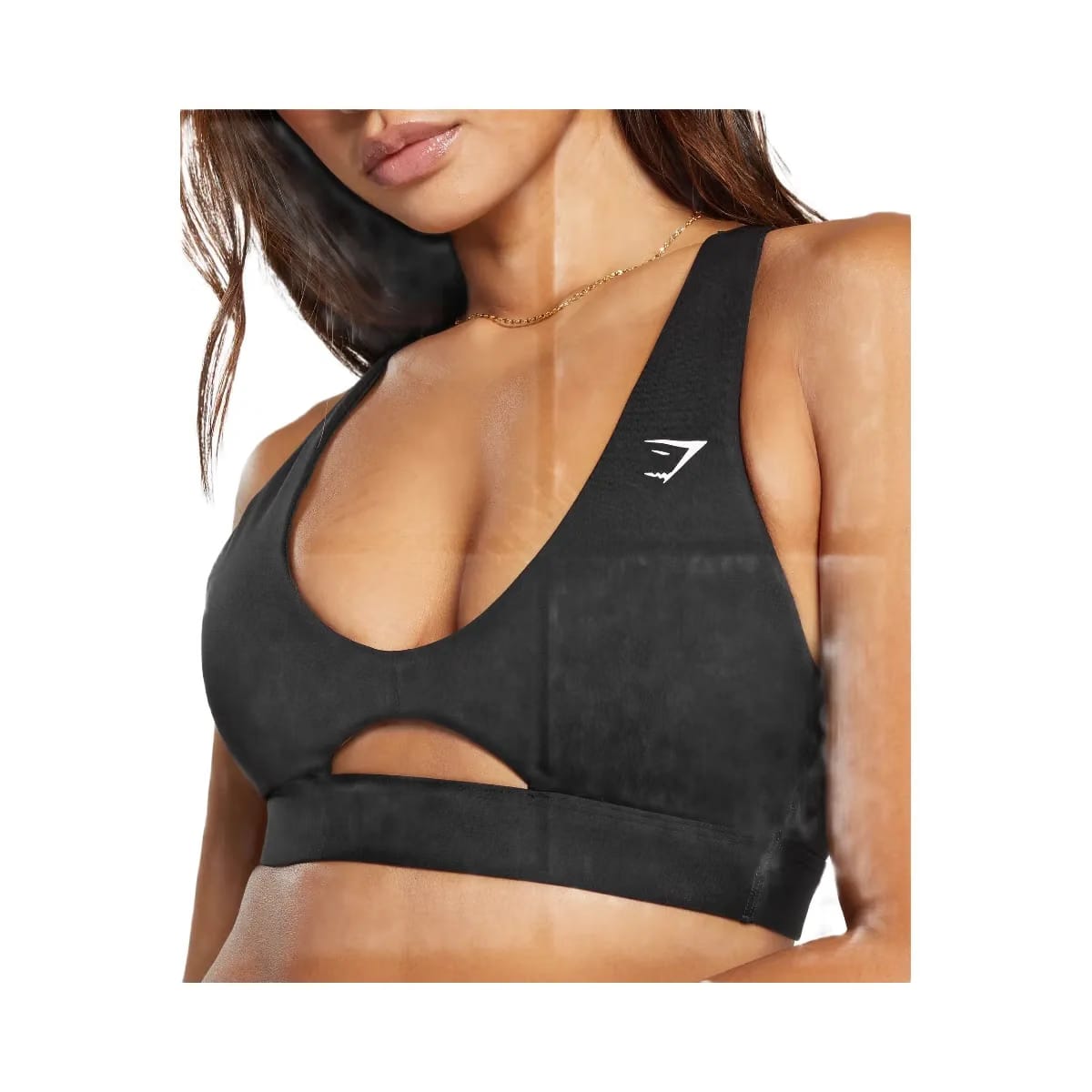 Gymshark Peek A Boo Sports Bra "Black"