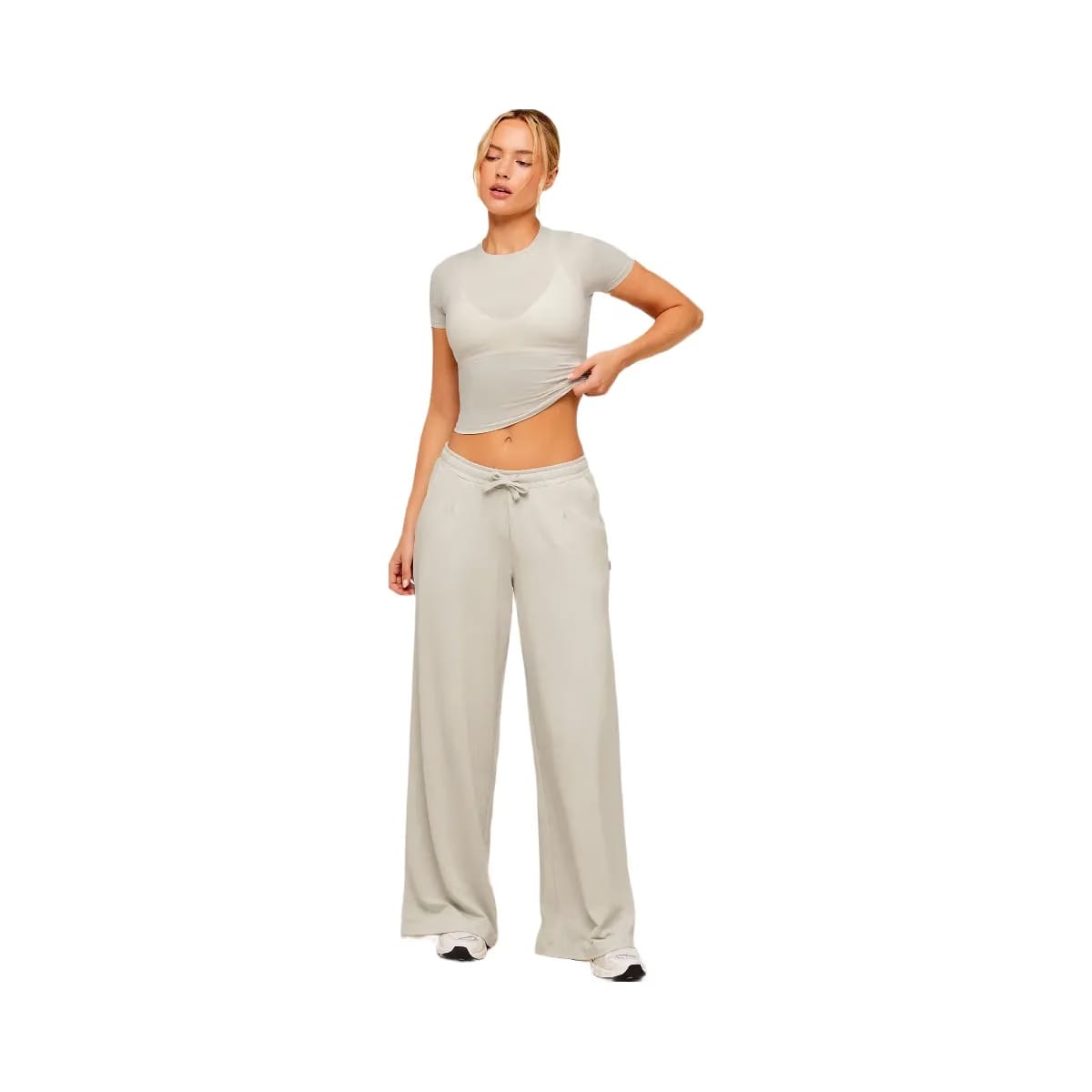 Gymshark Lightweight Wide Leg Pants Regular "Pebble Grey"