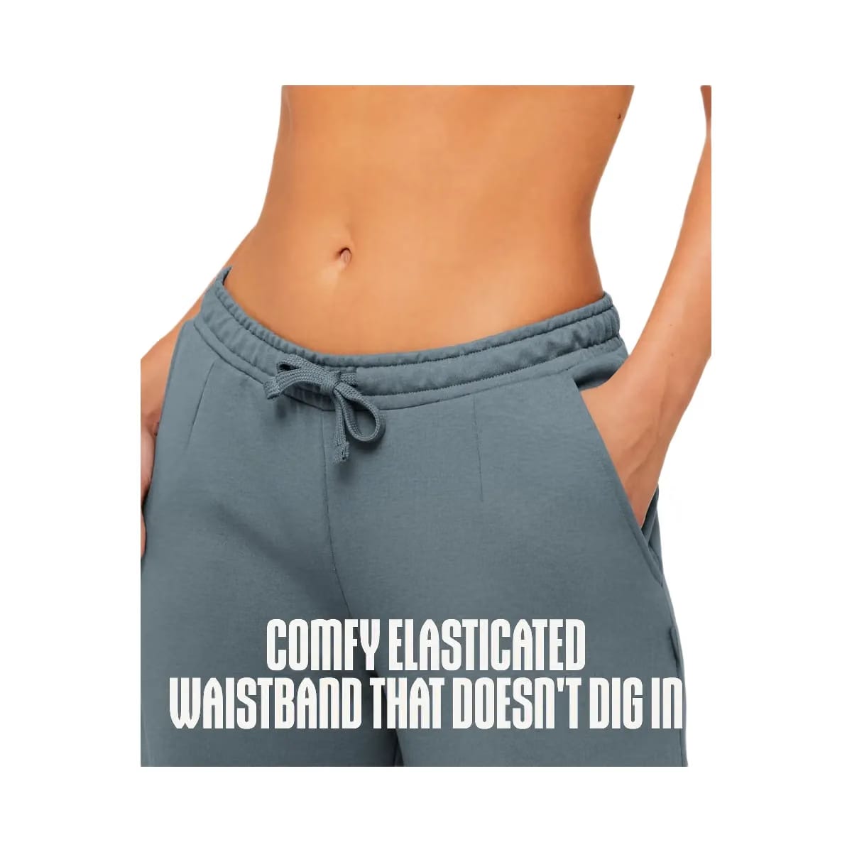 Gymshark Lightweight Wide Leg Pants Regular "Iron Blue"