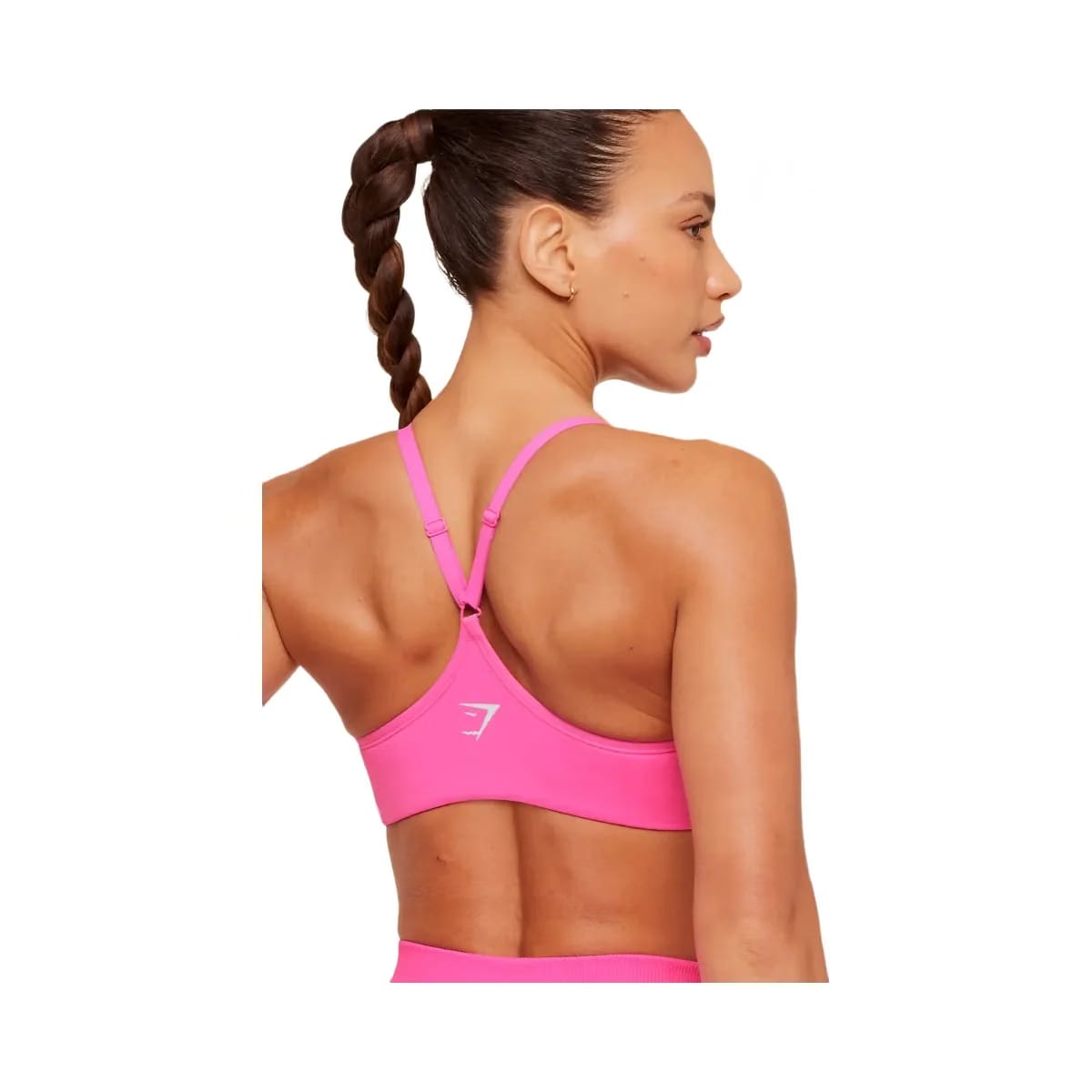 Gymshark Interval Seamless Light Support Sports Bra "Electric Pink"