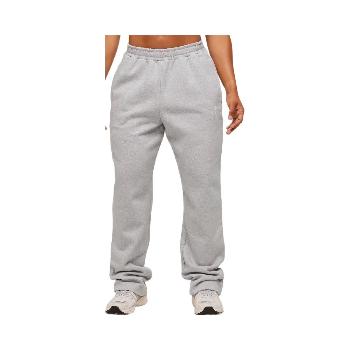 Gymshark Training Fleece Straight Leg Short Pants "Light Grey Core Marl"