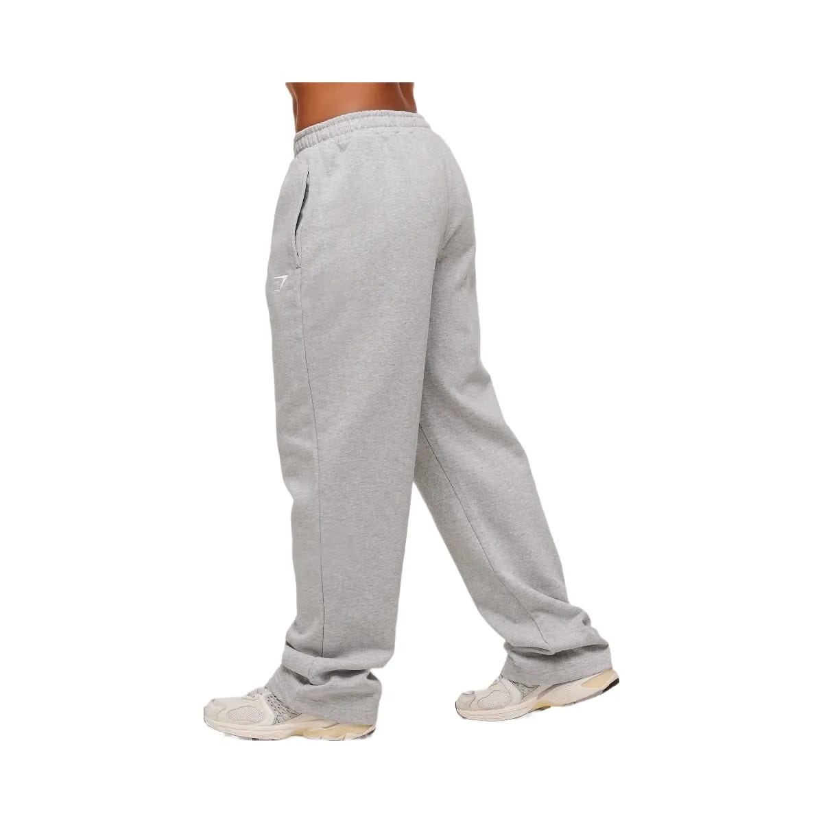 Gymshark Training Fleece Straight Leg Short Pants "Light Grey Core Marl"