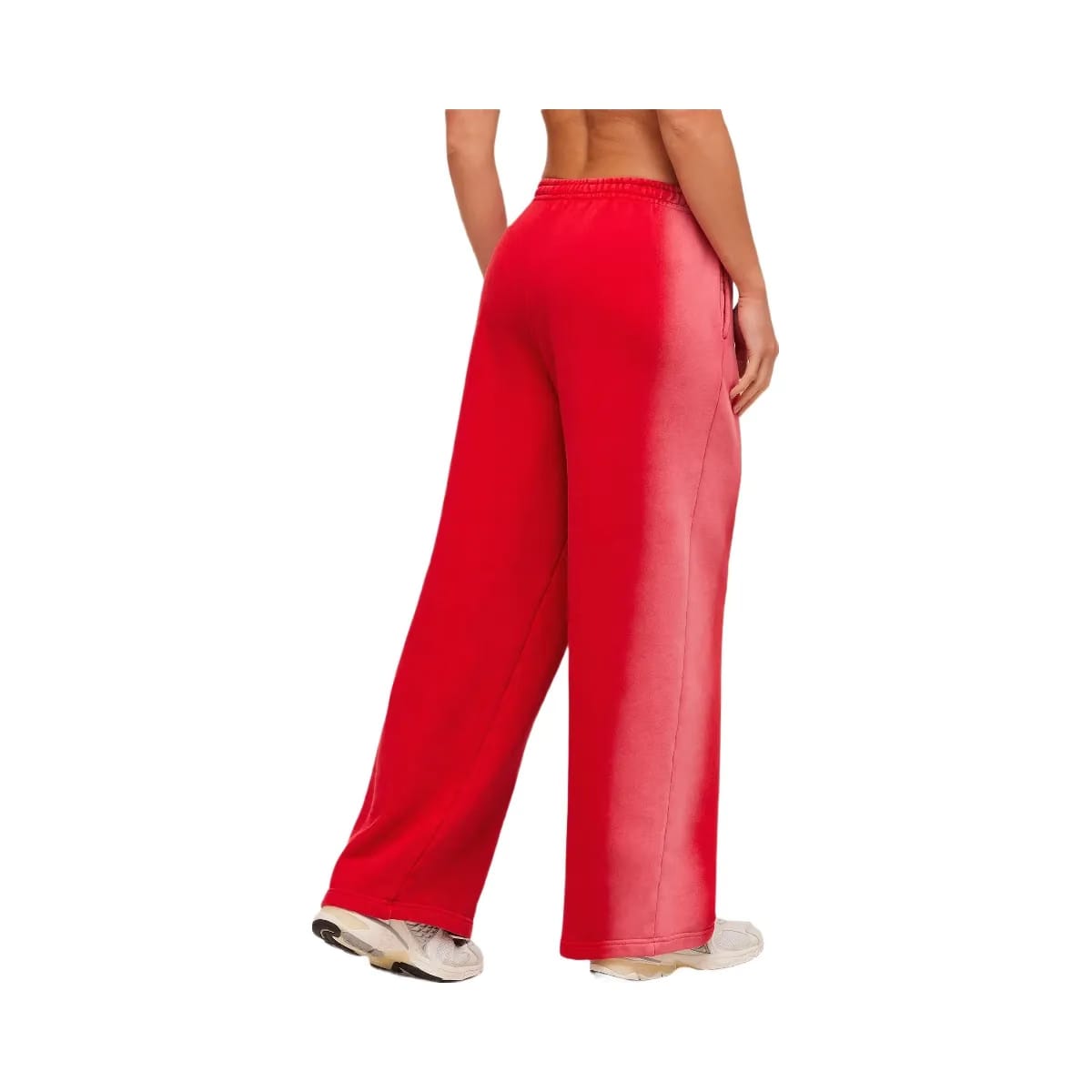 Gymshark Pump Washed Straight Leg Joggers "Carmine Red Soft White"