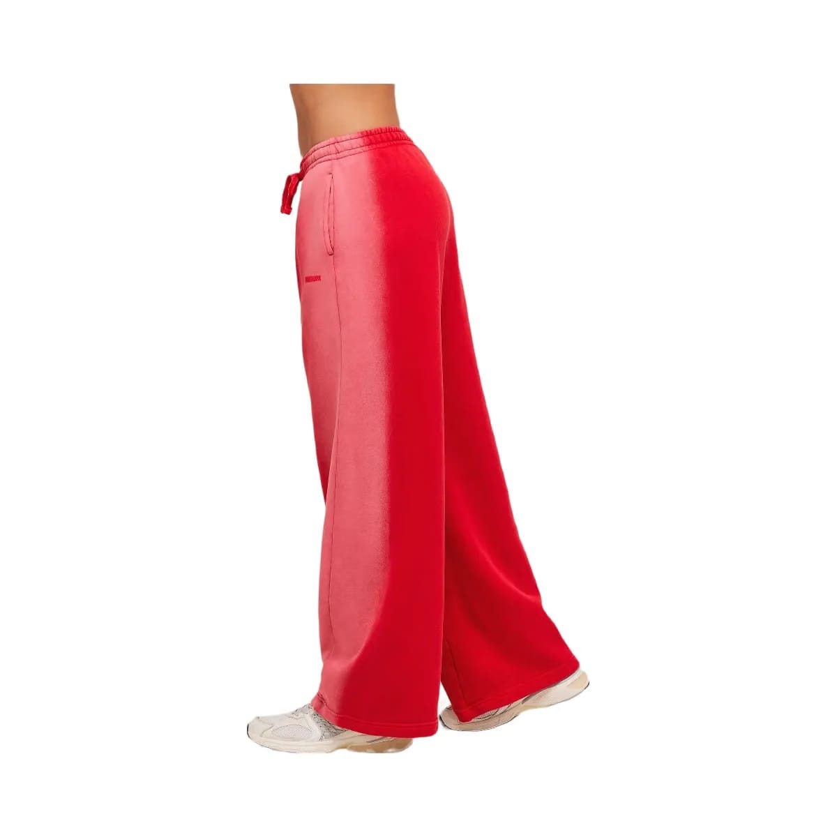 Gymshark Pump Washed Straight Leg Joggers "Carmine Red Soft White"