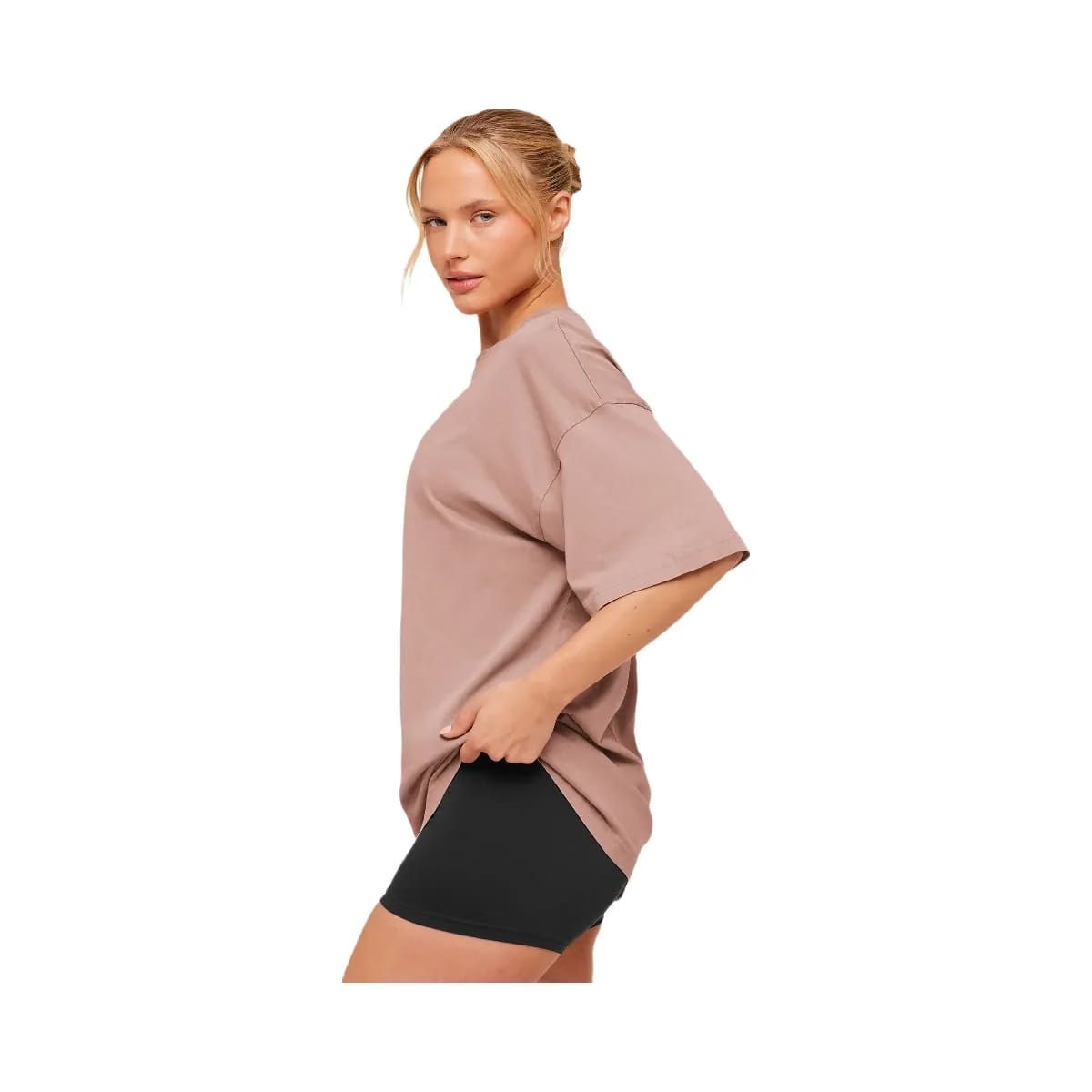 Gymshark Chainstitch Graphic Short Sleeve T-Shirt "Chestnut Pink Wash"