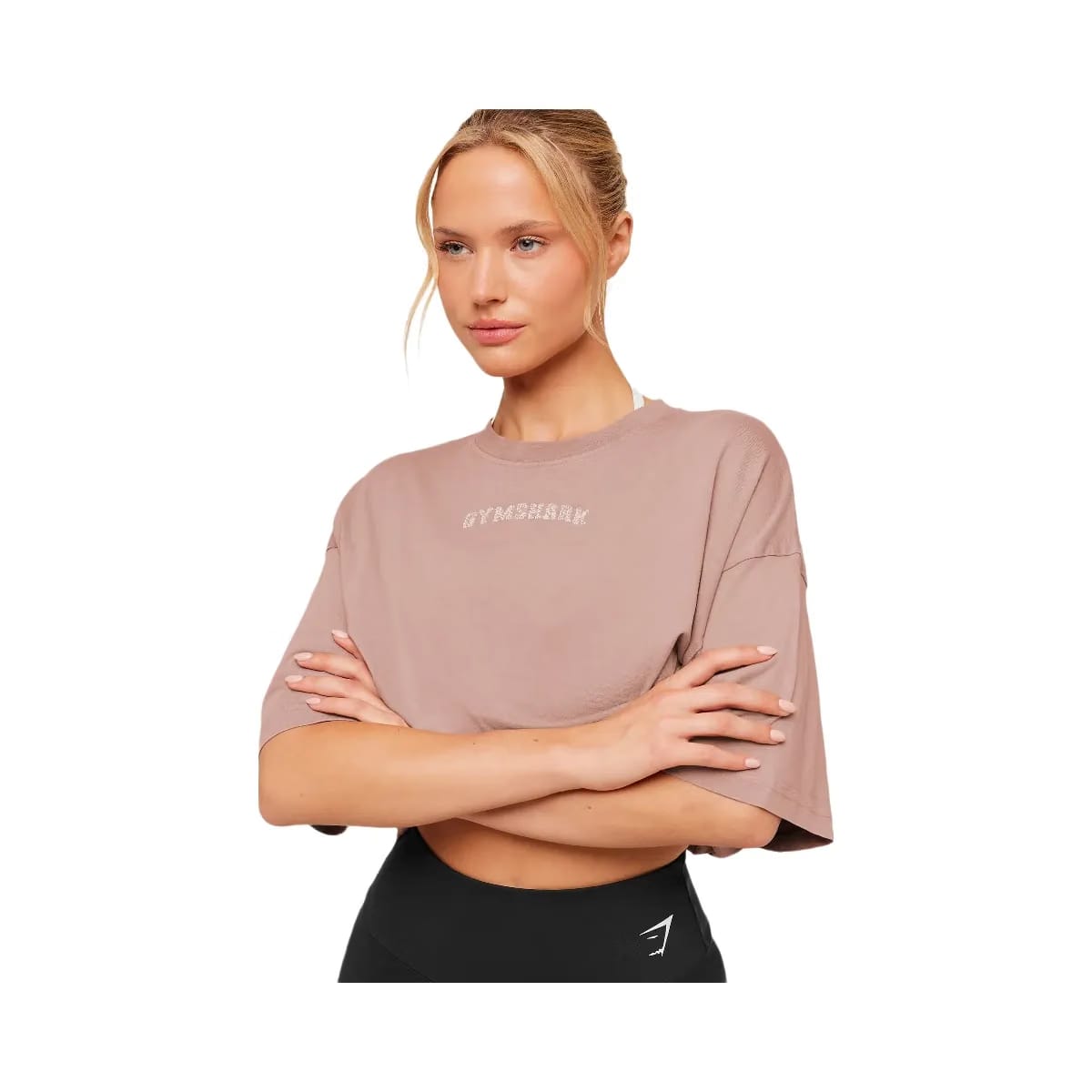 Gymshark Chainstitch Graphic Short Sleeve T-Shirt "Chestnut Pink Wash"