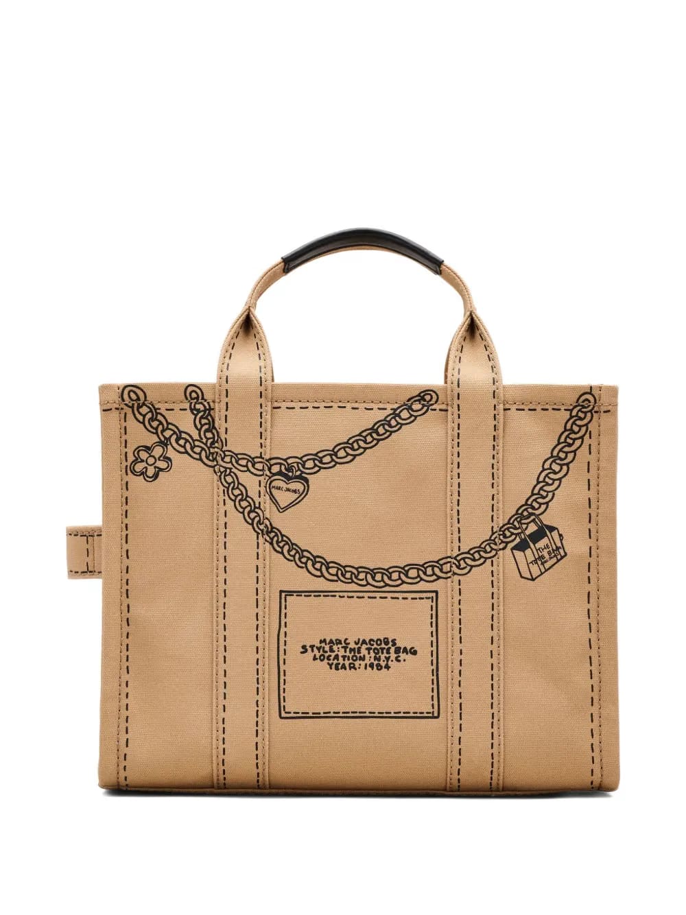 The Trompe L'oeil Charm Canvas Medium Tote bag