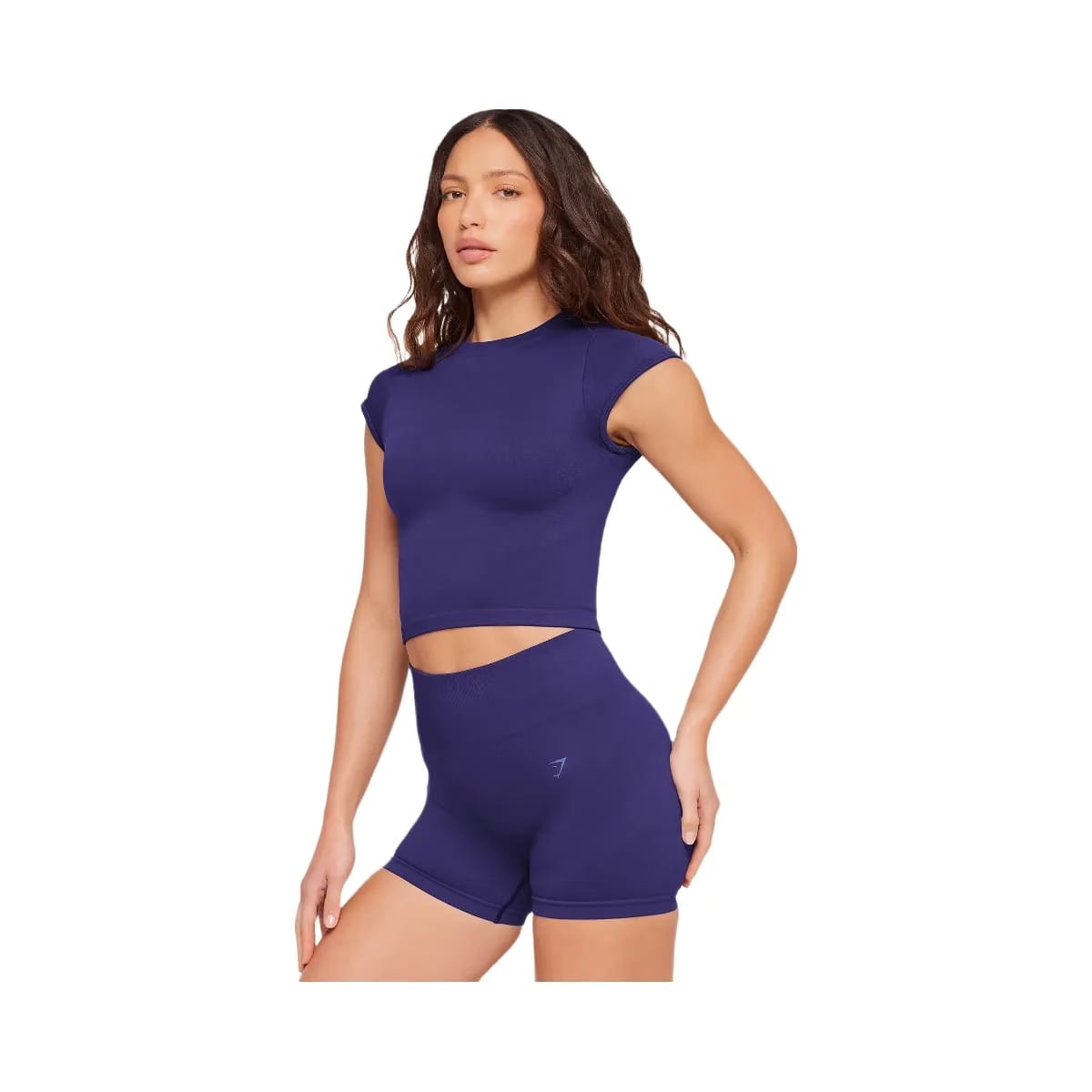 Gymshark Poise Crew Neck Short Sleeve Top "Indigo Purple"