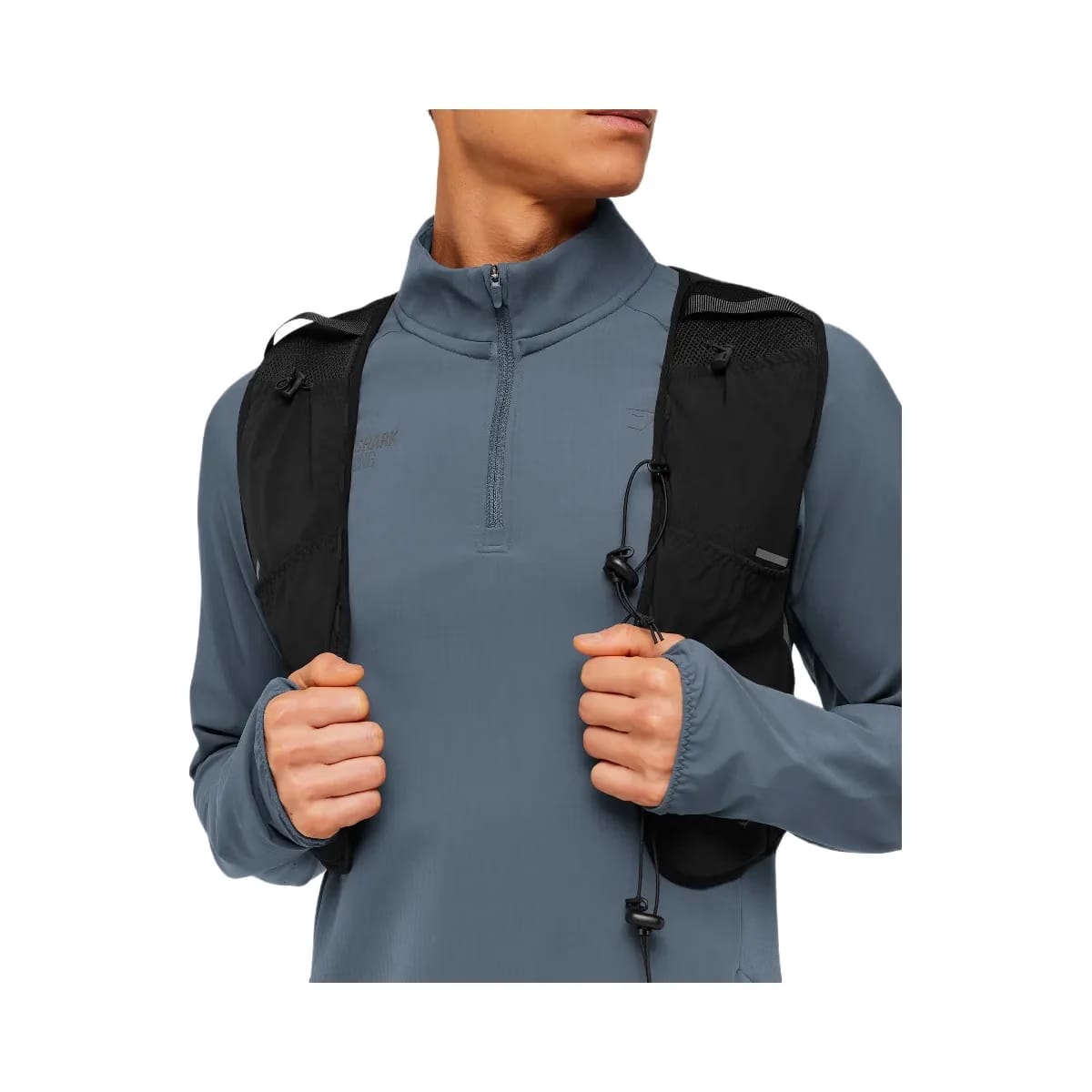 Gymshark Running Elite 1/4 Zip "Titanium Blue"
