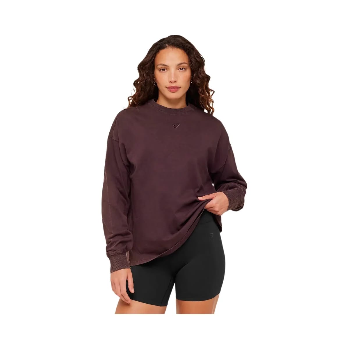 Gymshark Power Washed Long Sleeve Top "Cherry Purple Acid Wash"