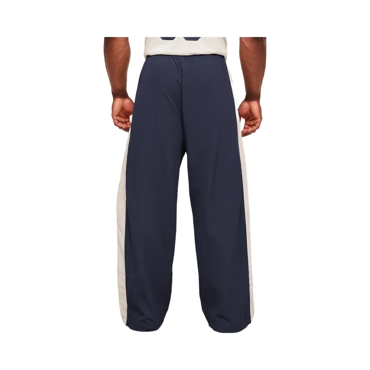 Gymshark Retro Collegiate Track Pants "Heavy Blue Tinted White"