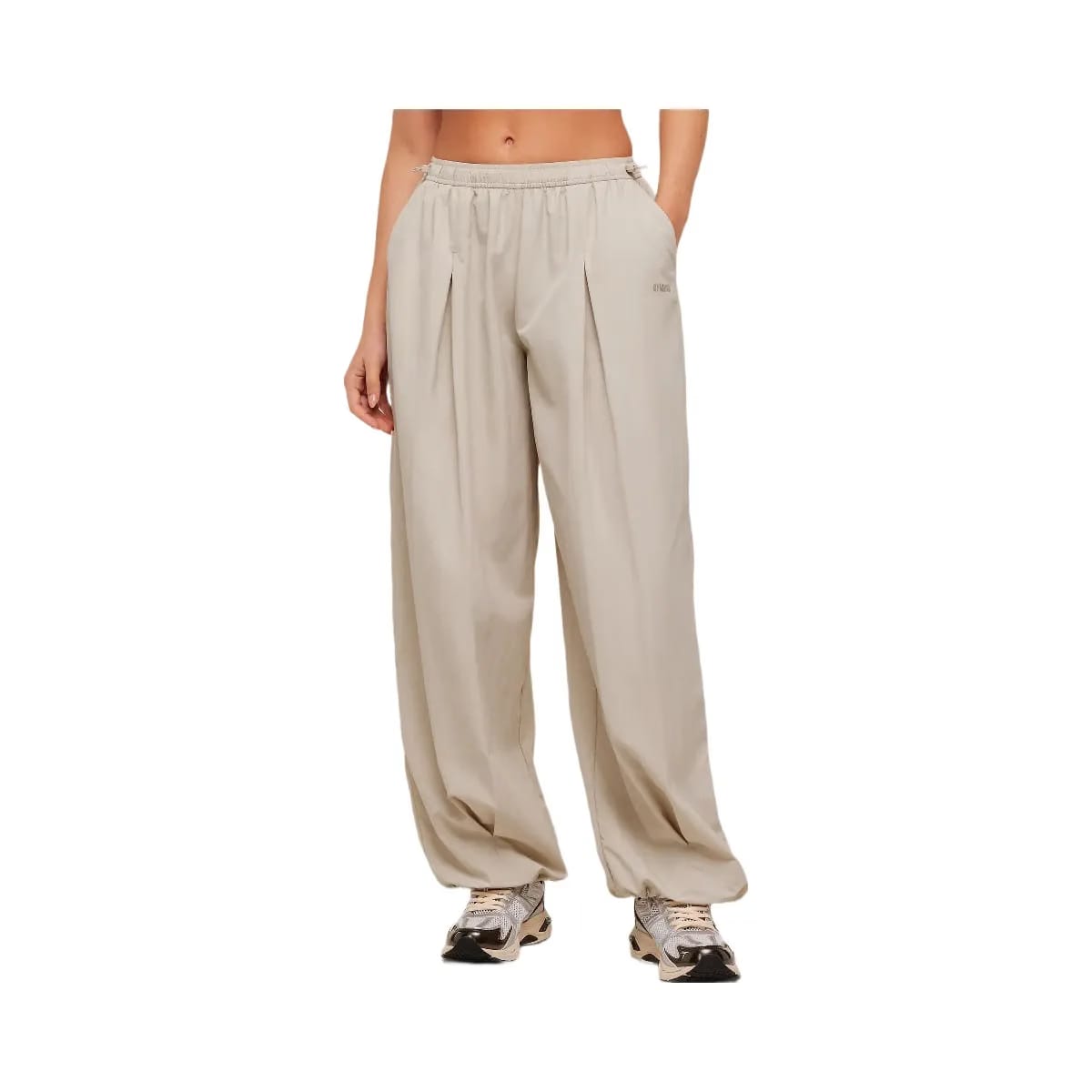 Gymshark Weekend Lifestyle Parachute Pants "Pebble Grey"