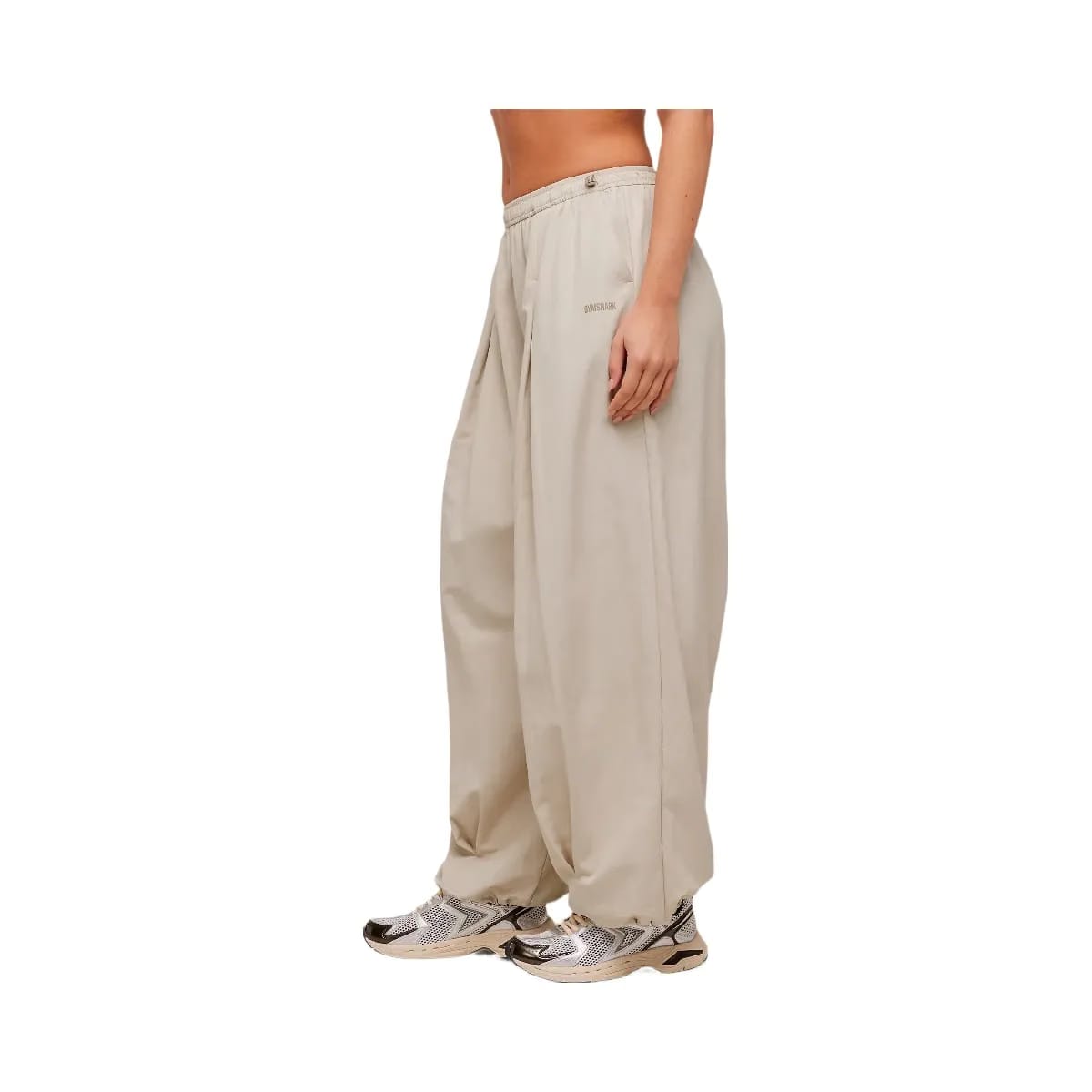 Gymshark Weekend Lifestyle Parachute Pants "Pebble Grey"