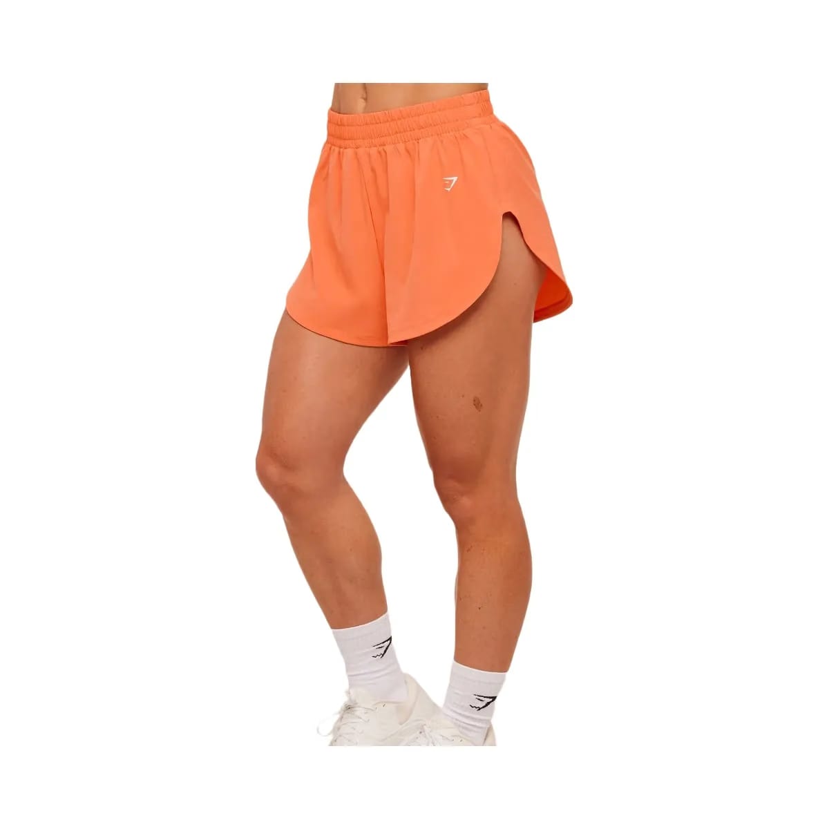 Gymshark Interval High Leg Shorts "Dayglow Peach"