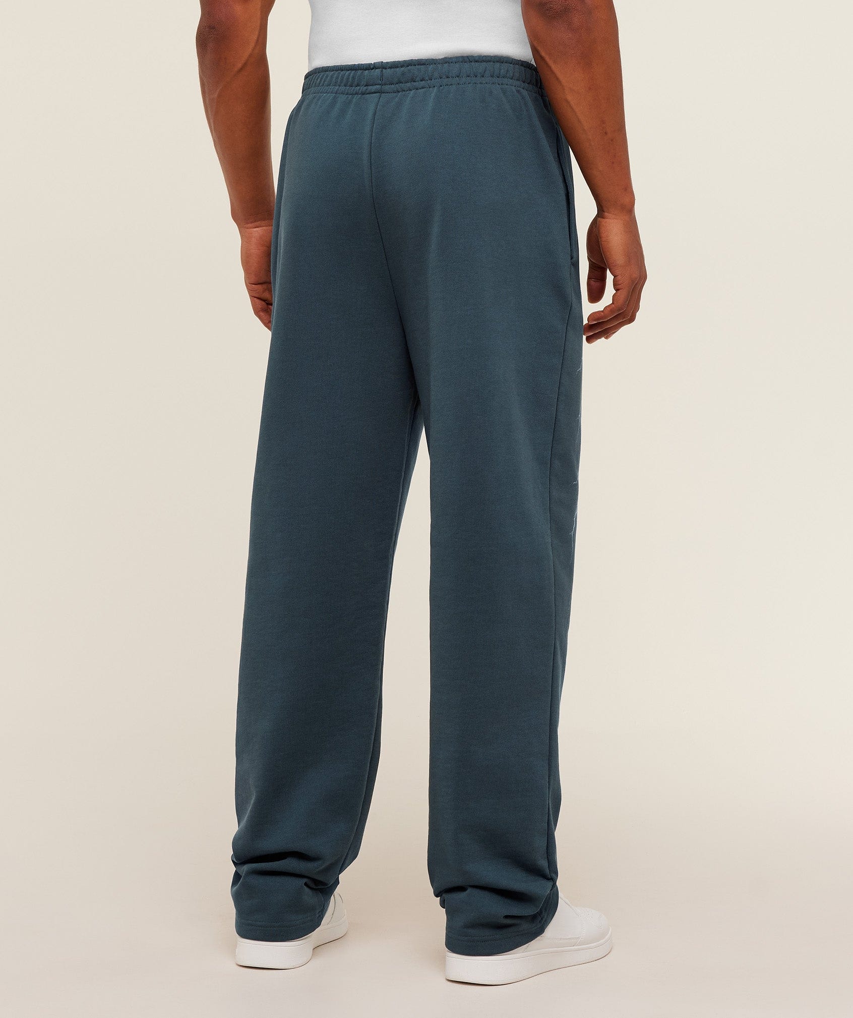 Gymshark Eagle Band Style Graphic Straight Leg Pants Gs Stealth Blue