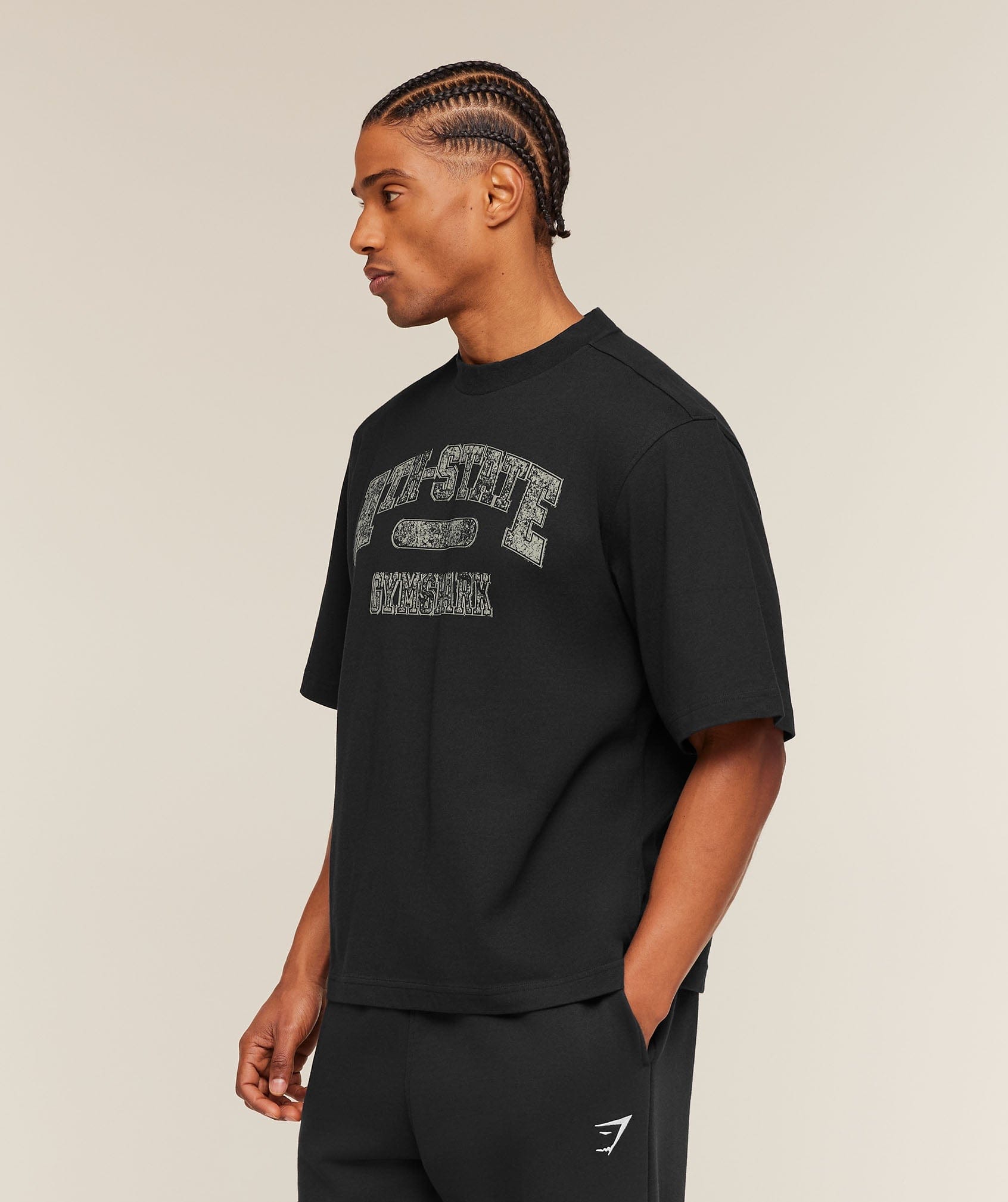 Gymshark Ath-State Graphic T-Shirt Black