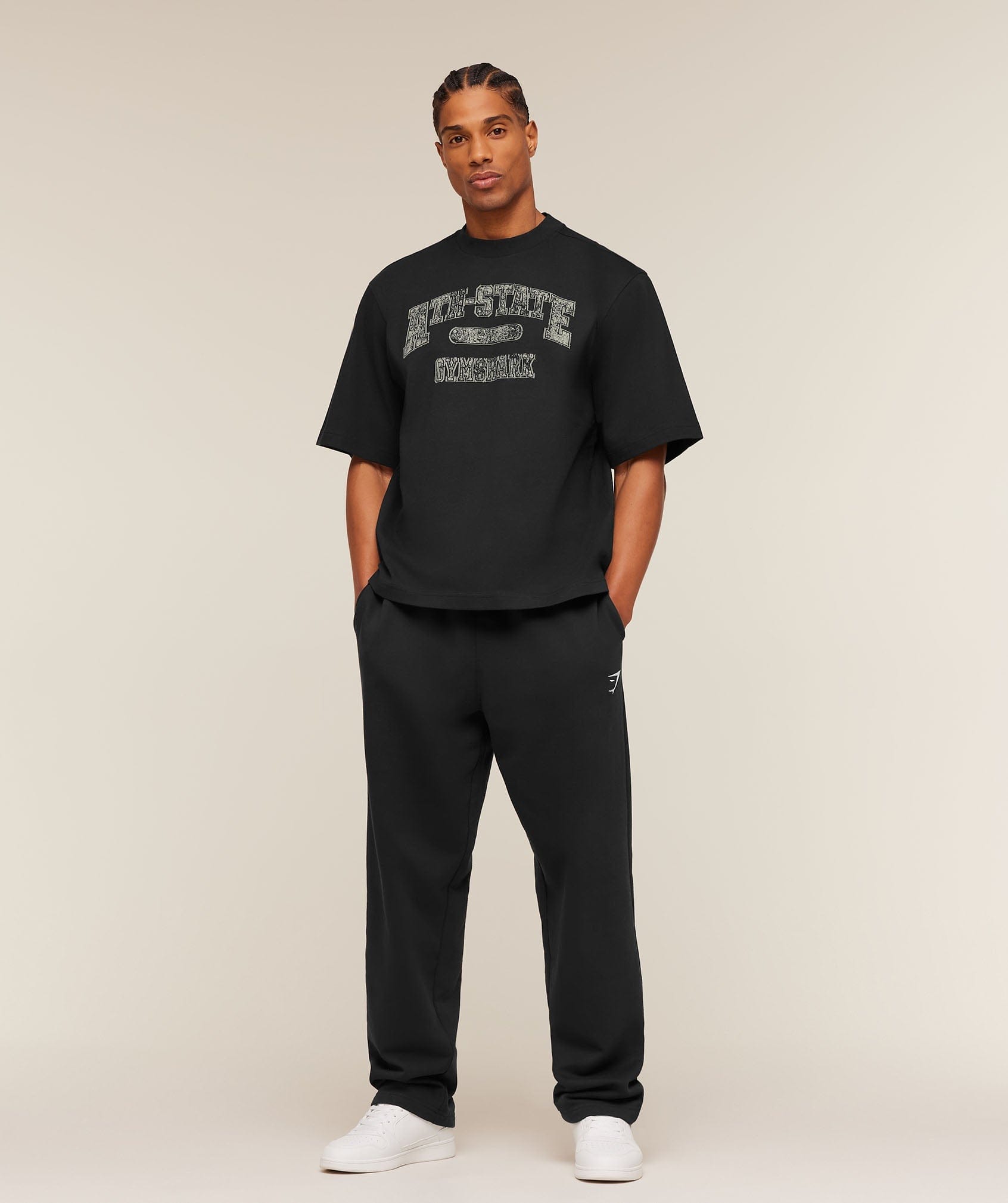 Gymshark Ath-State Graphic T-Shirt Black