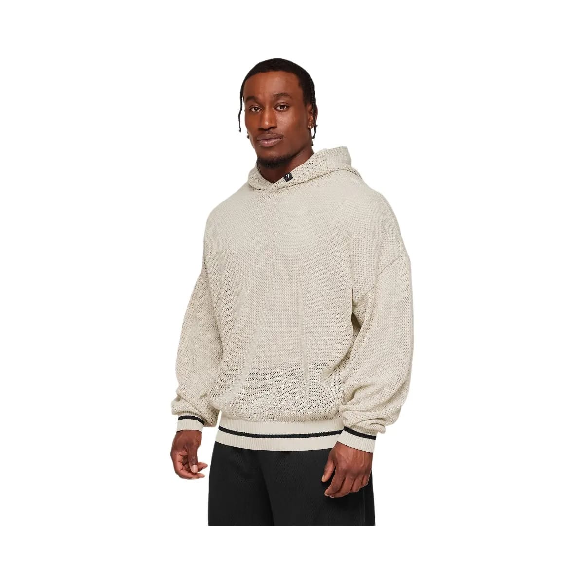 Gymshark Collective Crochet Style Hoodie Tinted White