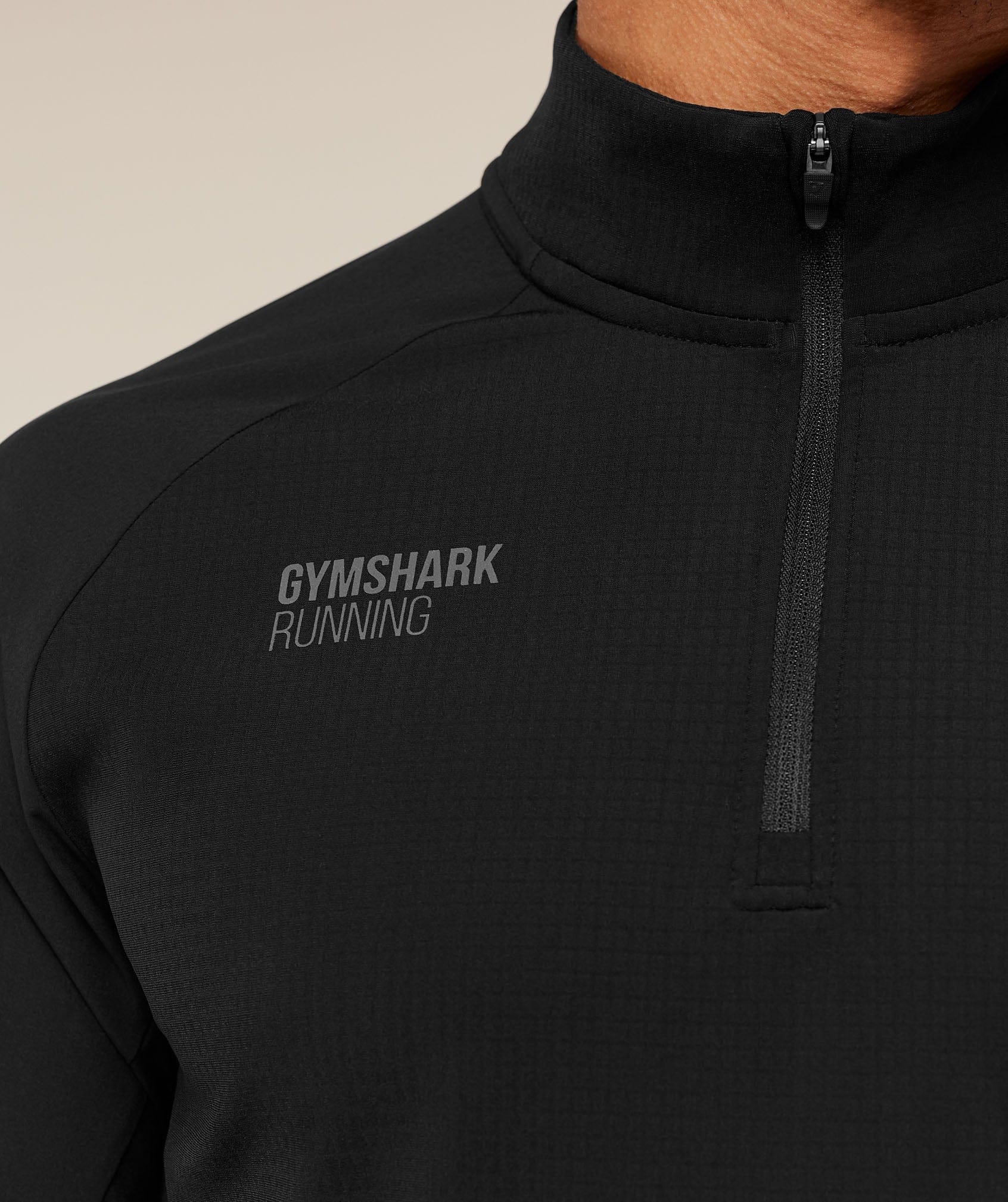 Gymshark Running Elite 1/4 Zip Black