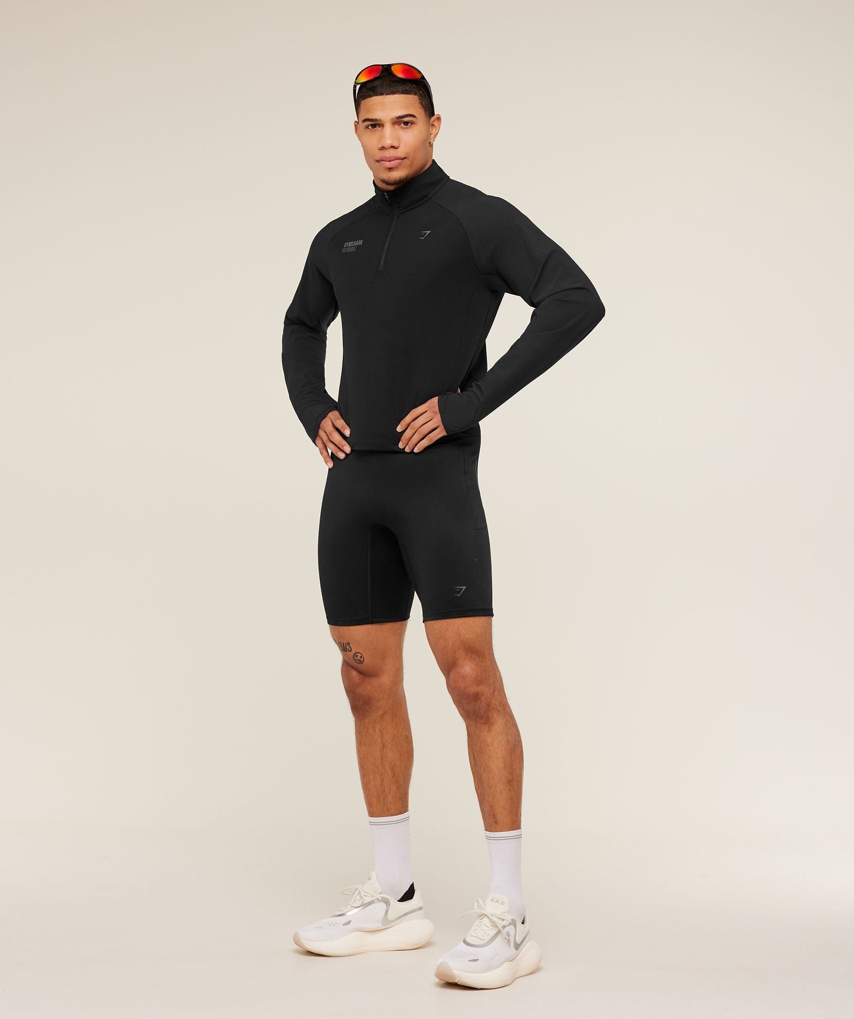 Gymshark Running Elite 1/4 Zip Black