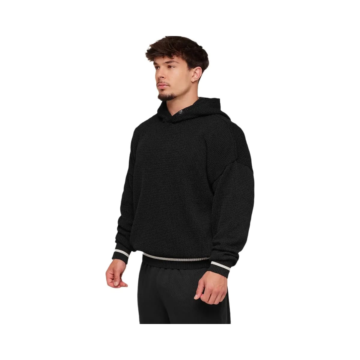 Gymshark Collective Crochet Style Hoodie Black